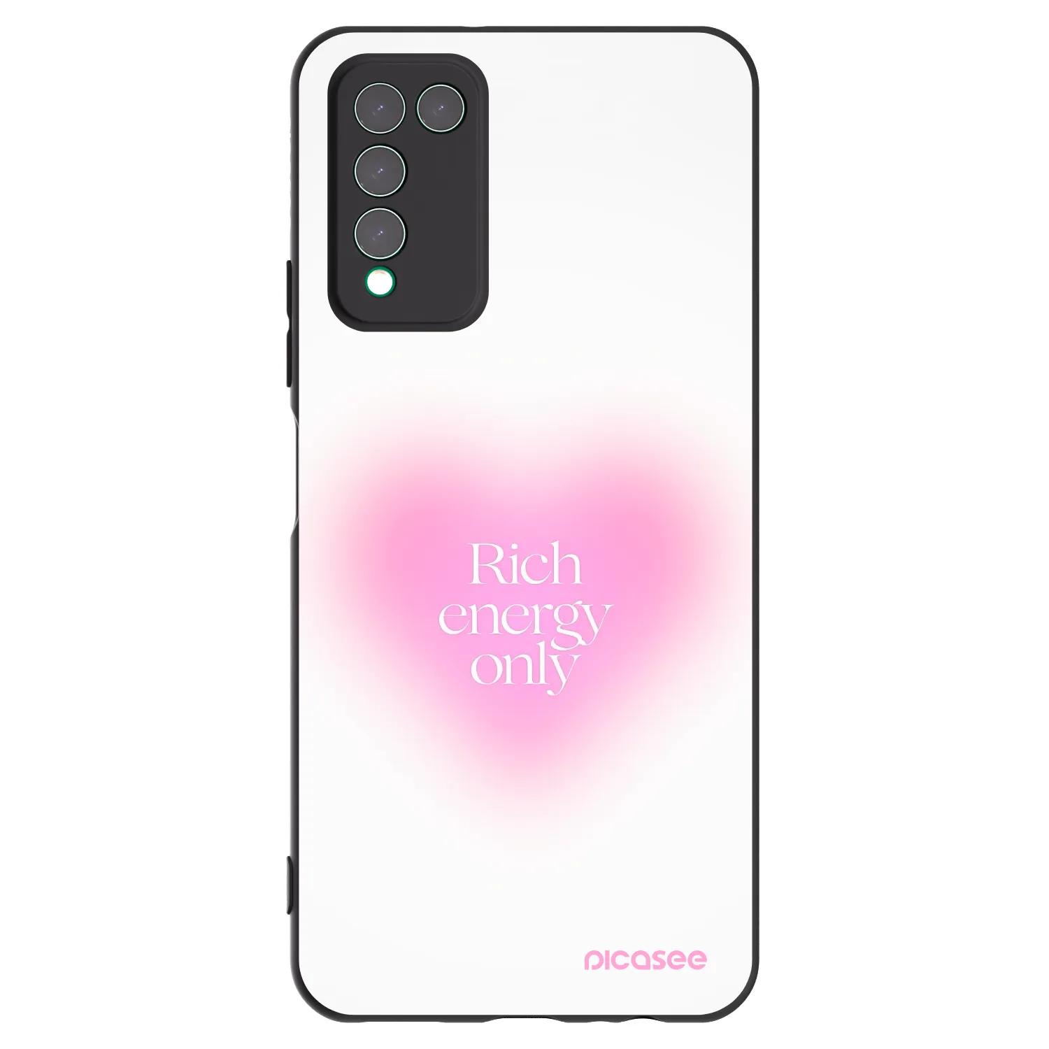 Picasee silikonski črni ovitek za Honor 10X Lite - Rich Energy