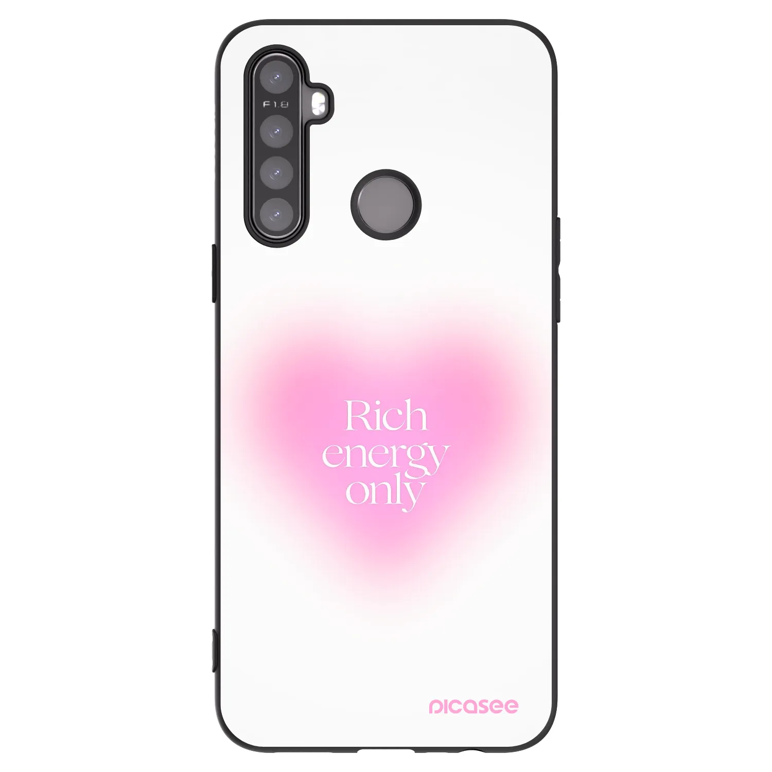 Picasee silikonski črni ovitek za Realme 6i - Rich Energy