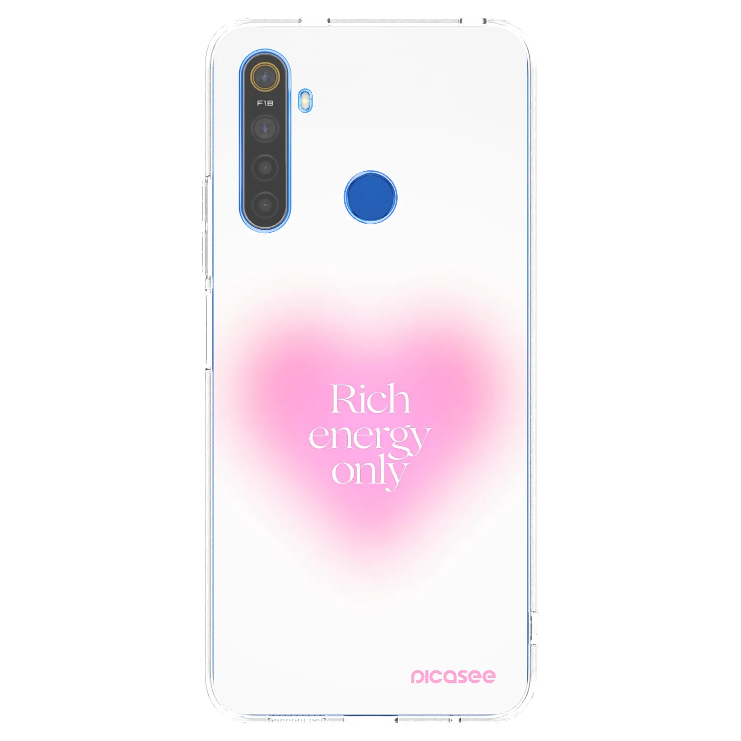 Picasee silikonski prozorni ovitek za Realme 5 - Rich Energy
