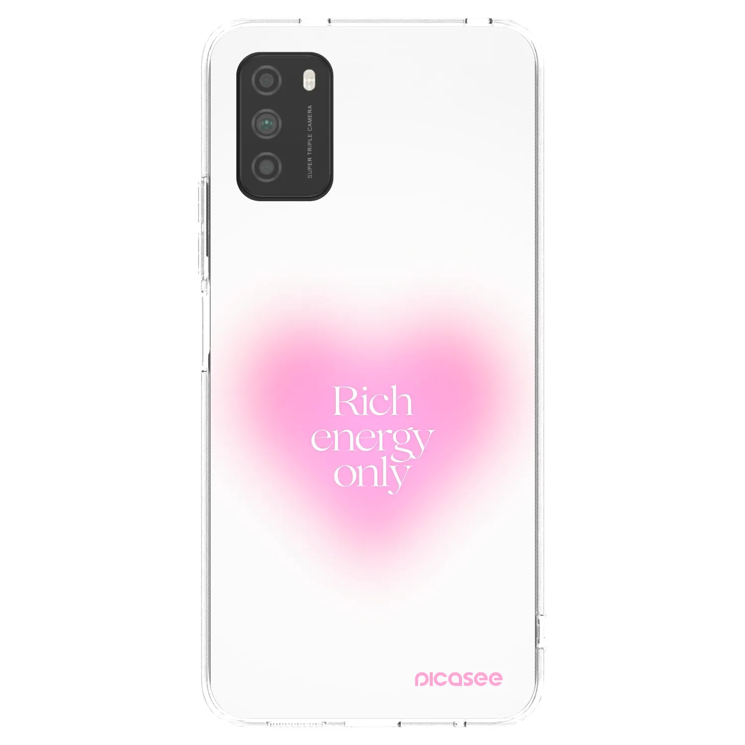 Picasee silikonski prozorni ovitek za Xiaomi Poco M3 - Rich Energy