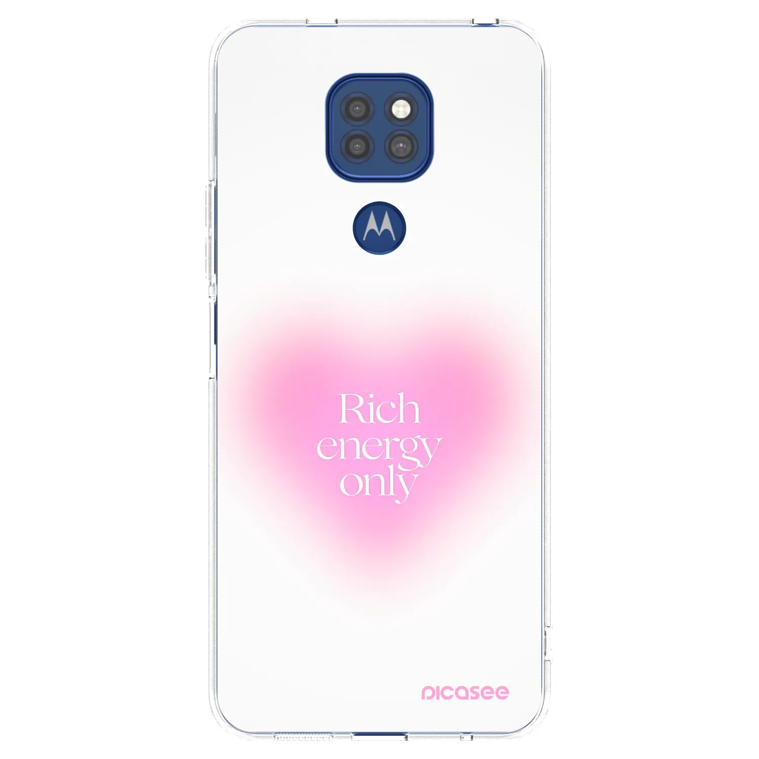 Picasee silikonski prozorni ovitek za Motorola Moto G9 Play - Rich Energy