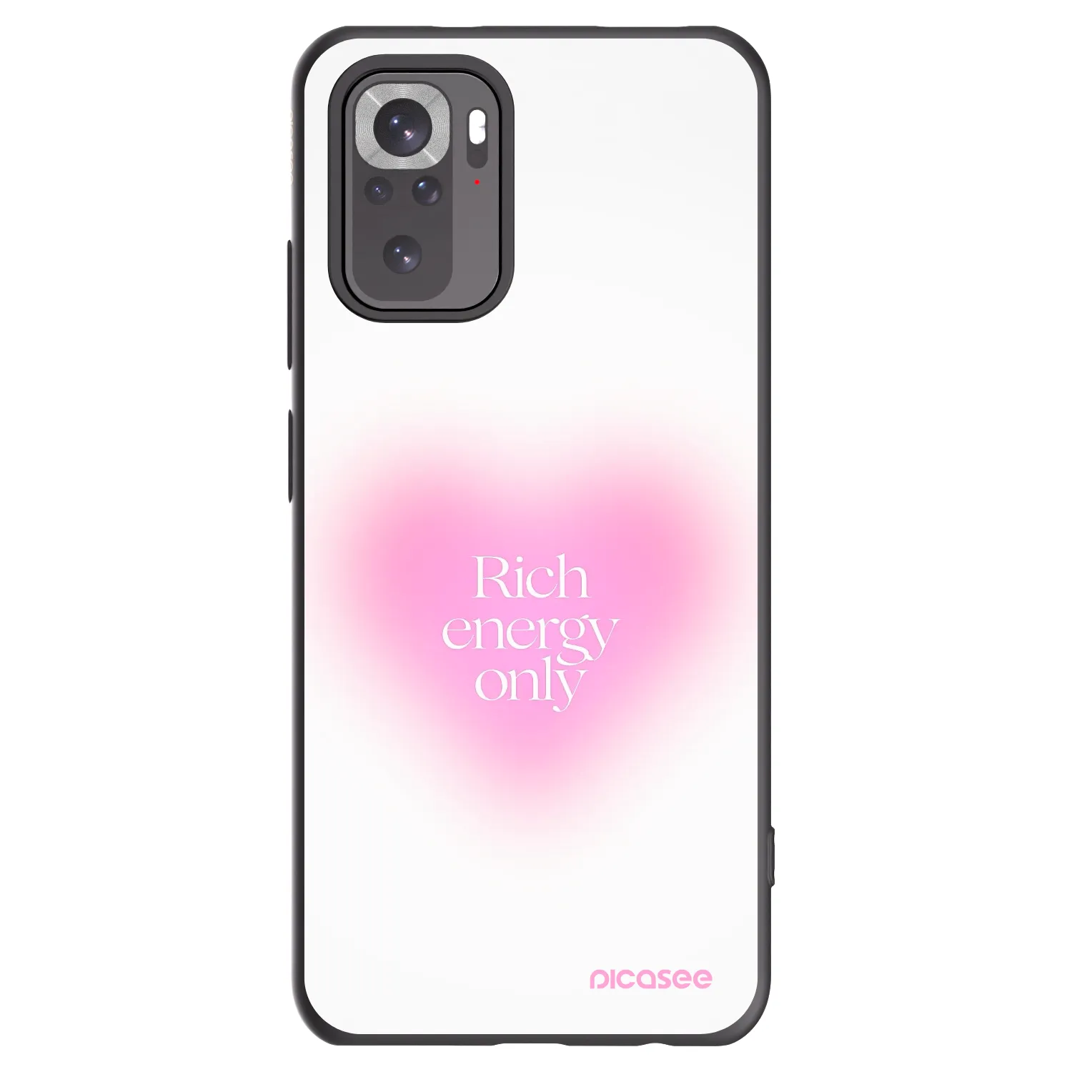 Picasee silikonski črni ovitek za Xiaomi Redmi Note 10 - Rich Energy