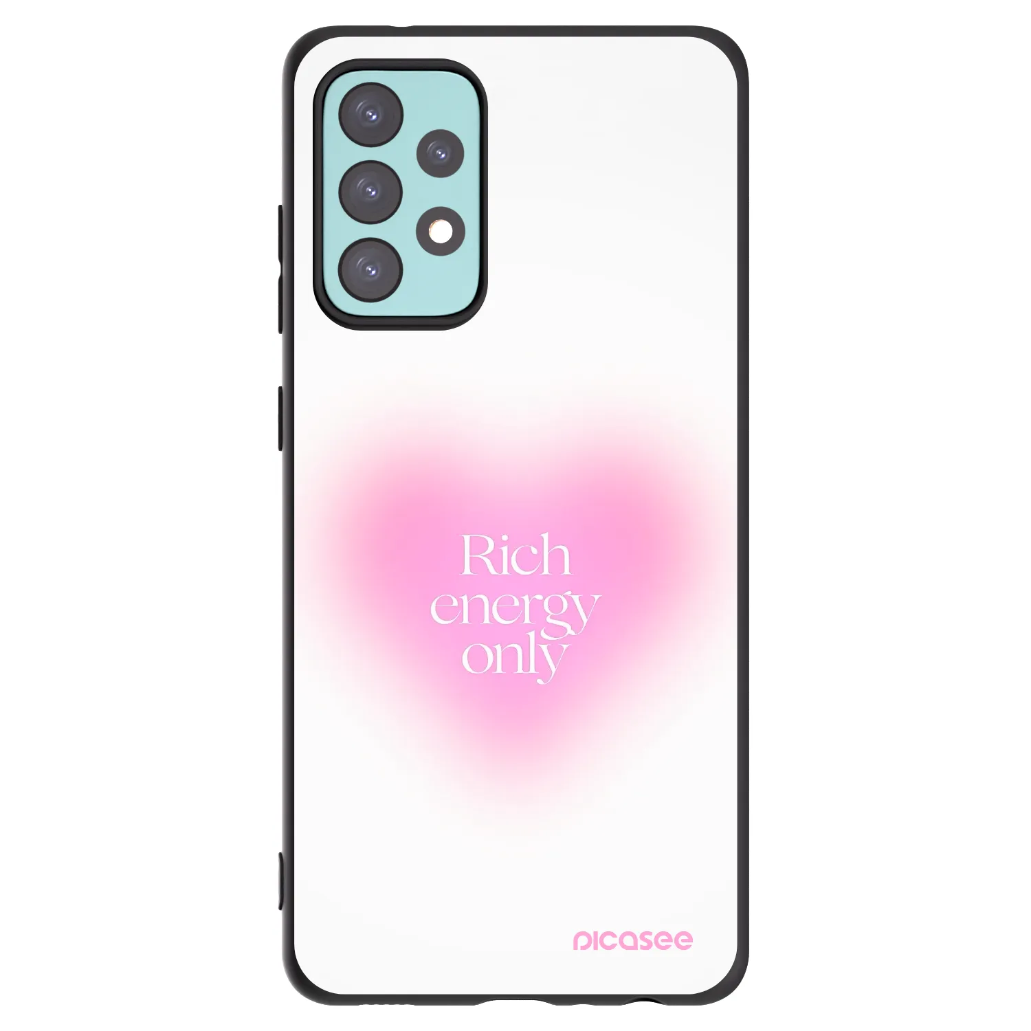 Picasee silikonski črni ovitek za Samsung Galaxy A72 A725F - Rich Energy