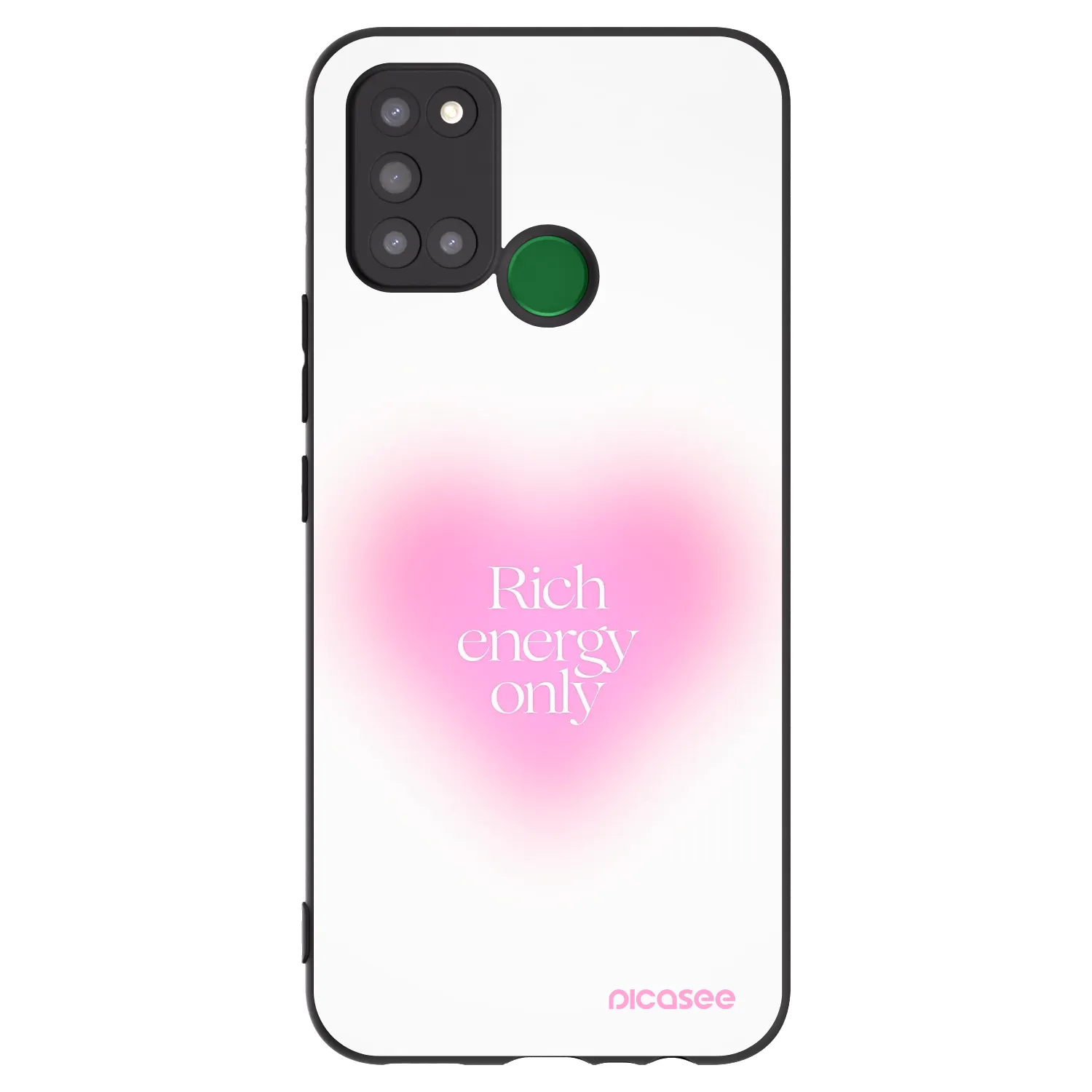 Picasee silikonski črni ovitek za Realme 7i - Rich Energy