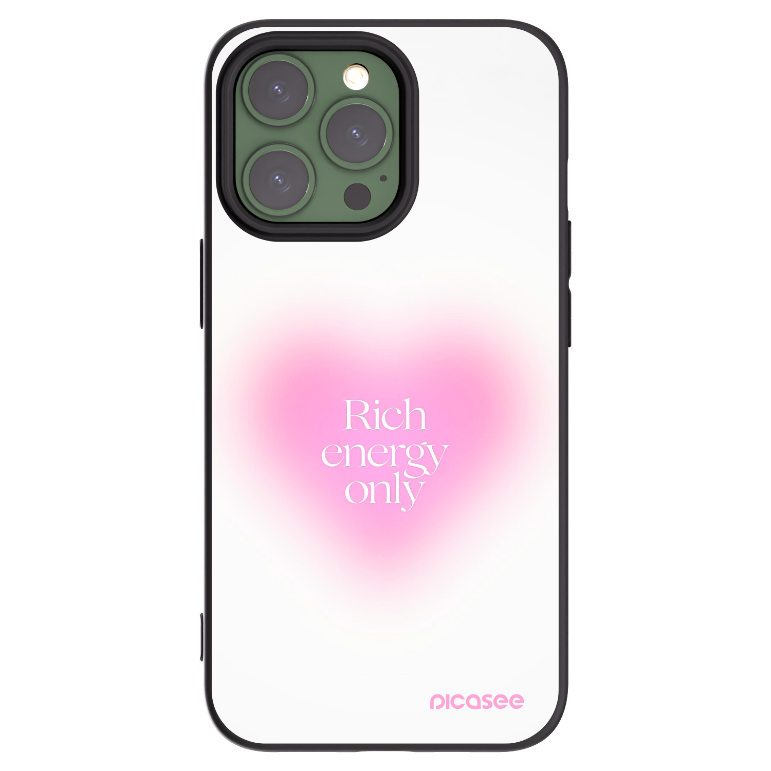 Picasee silikonski črni ovitek za Apple iPhone 13 Pro - Rich Energy