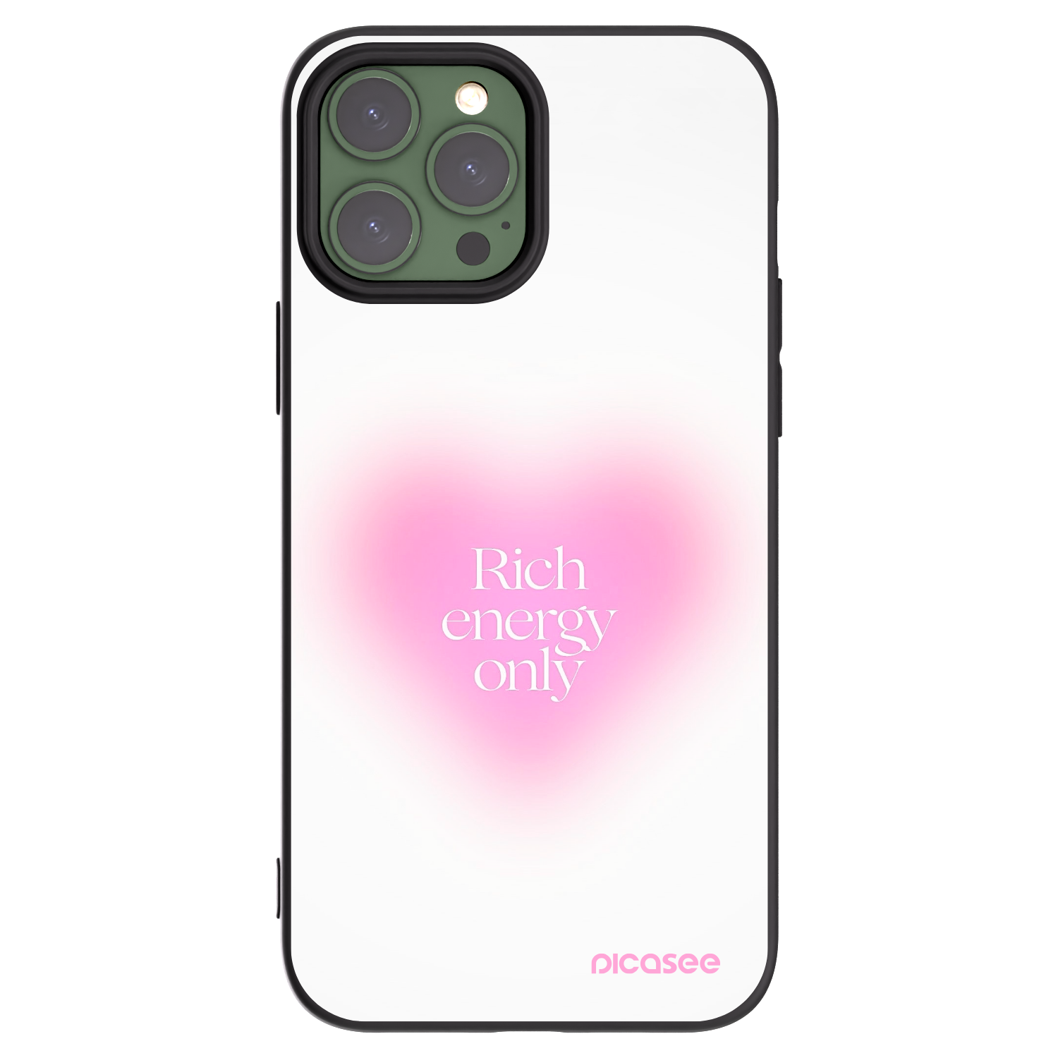 Picasee silikonski črni ovitek za Apple iPhone 13 Pro Max - Rich Energy
