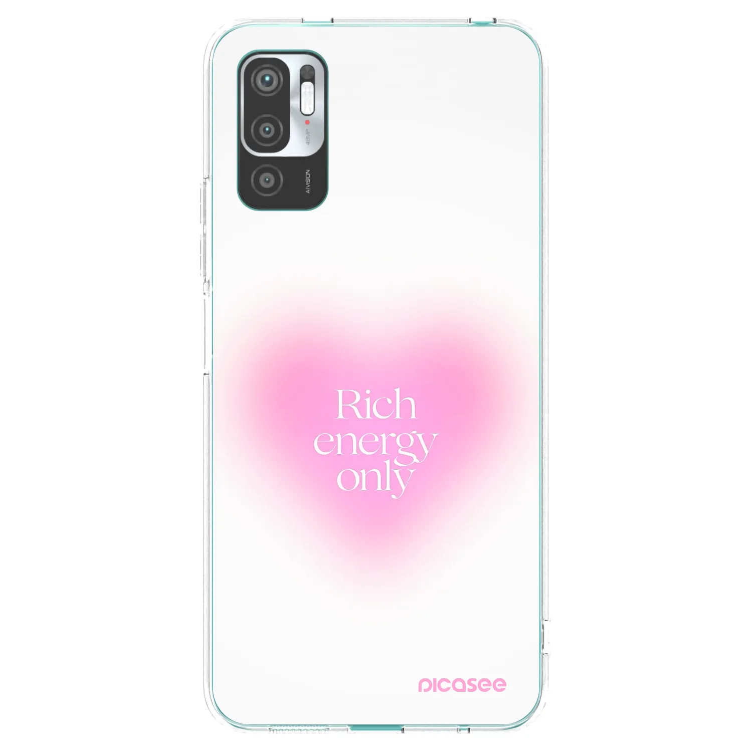 Picasee silikonski prozorni ovitek za Xiaomi Redmi Note 10 5G - Rich Energy