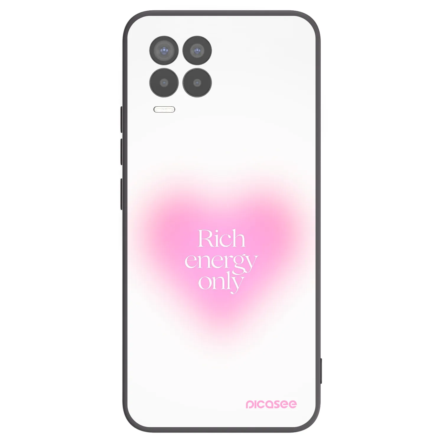 Picasee silikonski črni ovitek za Realme 8 Pro - Rich Energy