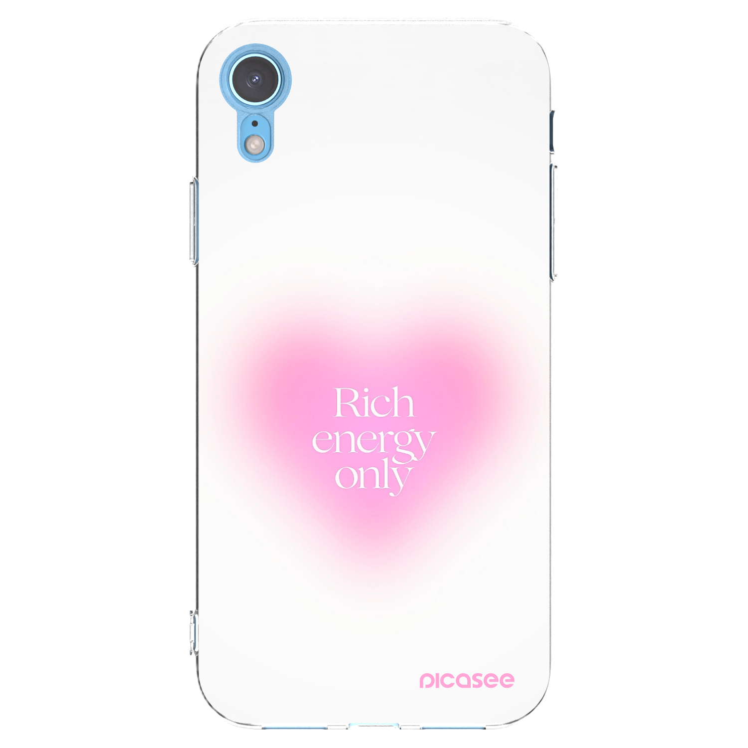 Picasee silikonski prozorni ovitek za Apple iPhone XR - Rich Energy