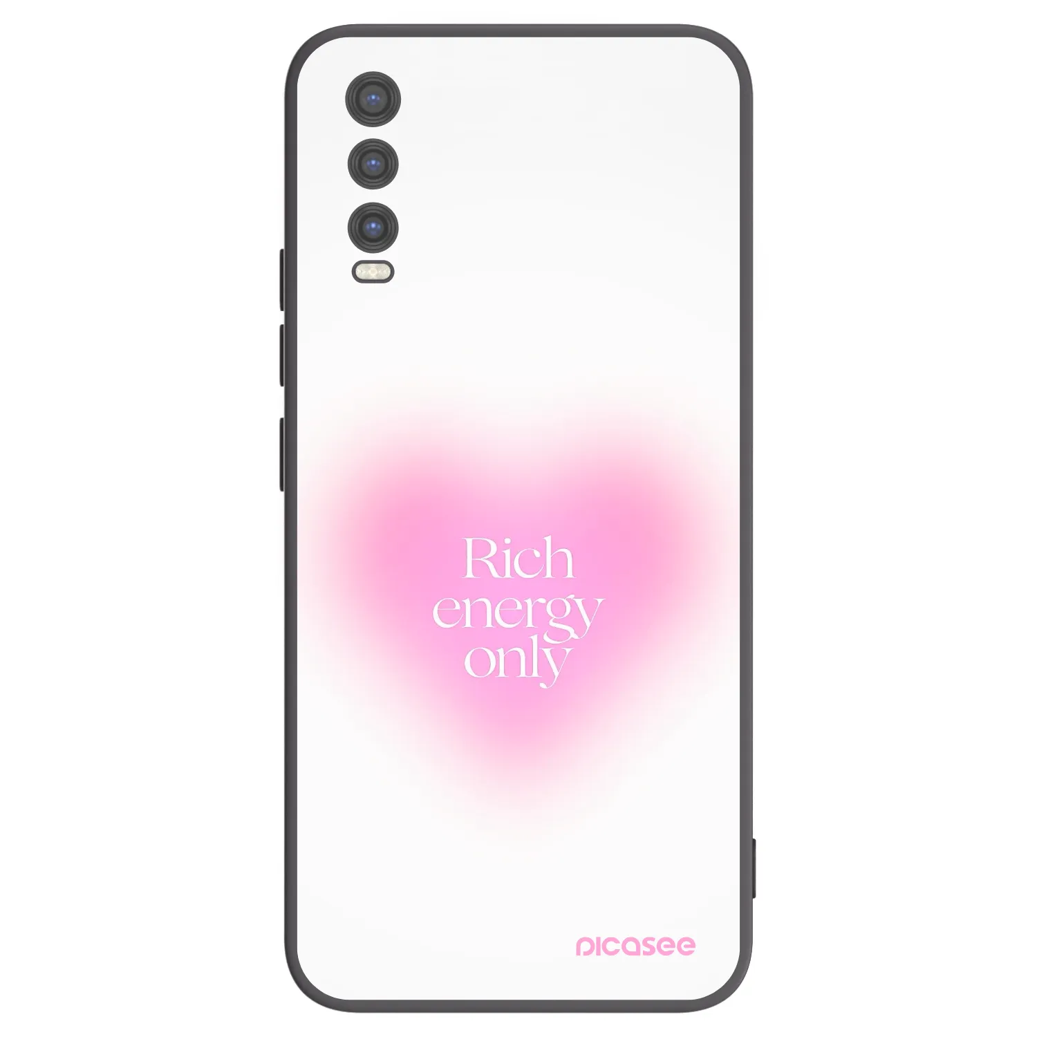 Picasee silikonski črni ovitek za Vivo Y20s - Rich Energy