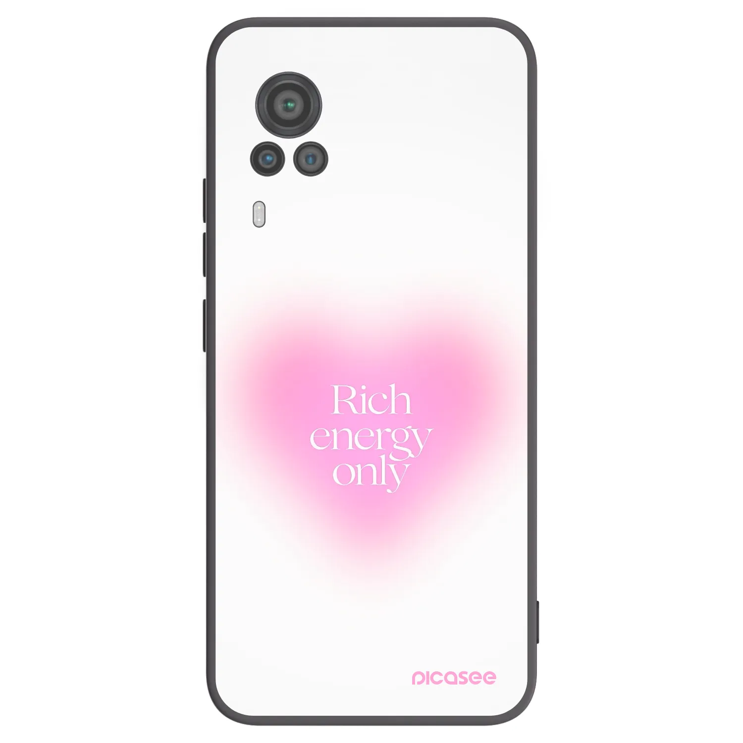 Picasee silikonski črni ovitek za Vivo X60 Pro 5G - Rich Energy