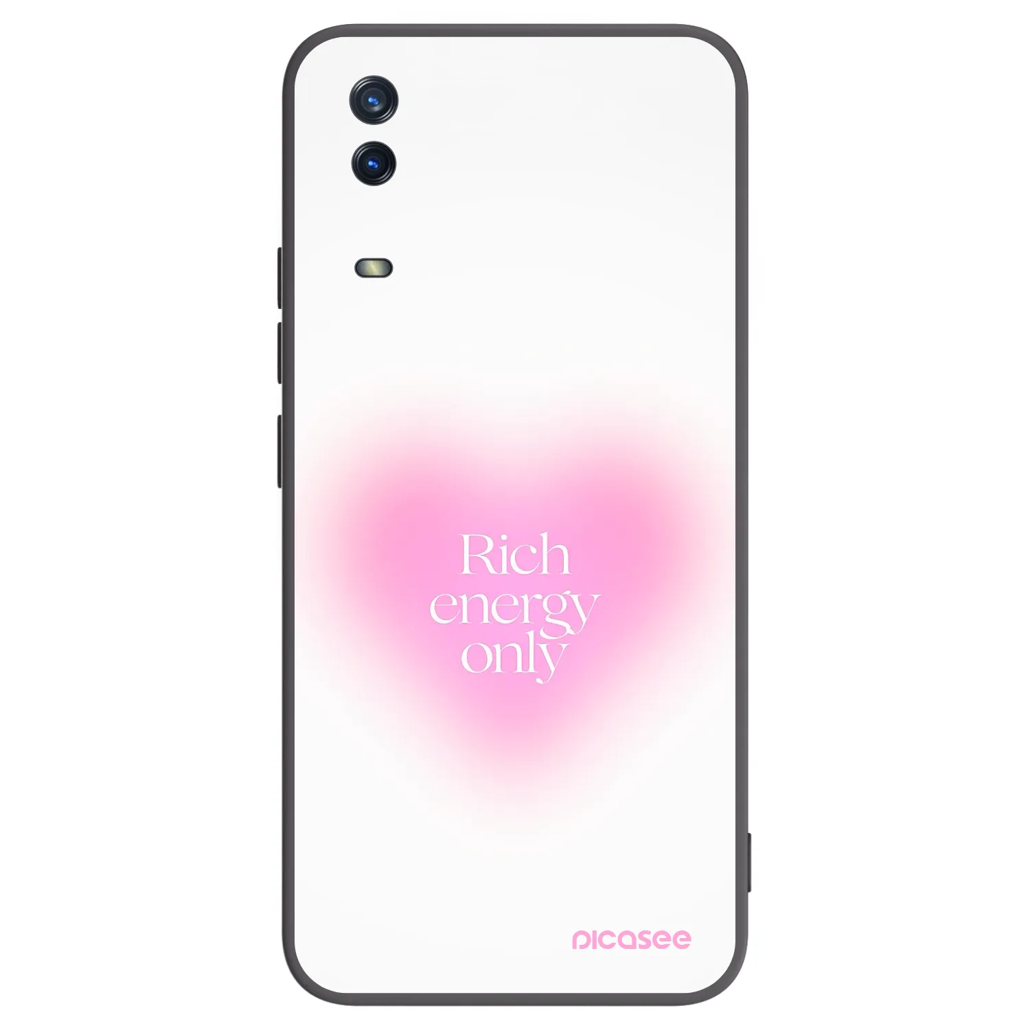 Picasee silikonski črni ovitek za Vivo Y11s - Rich Energy