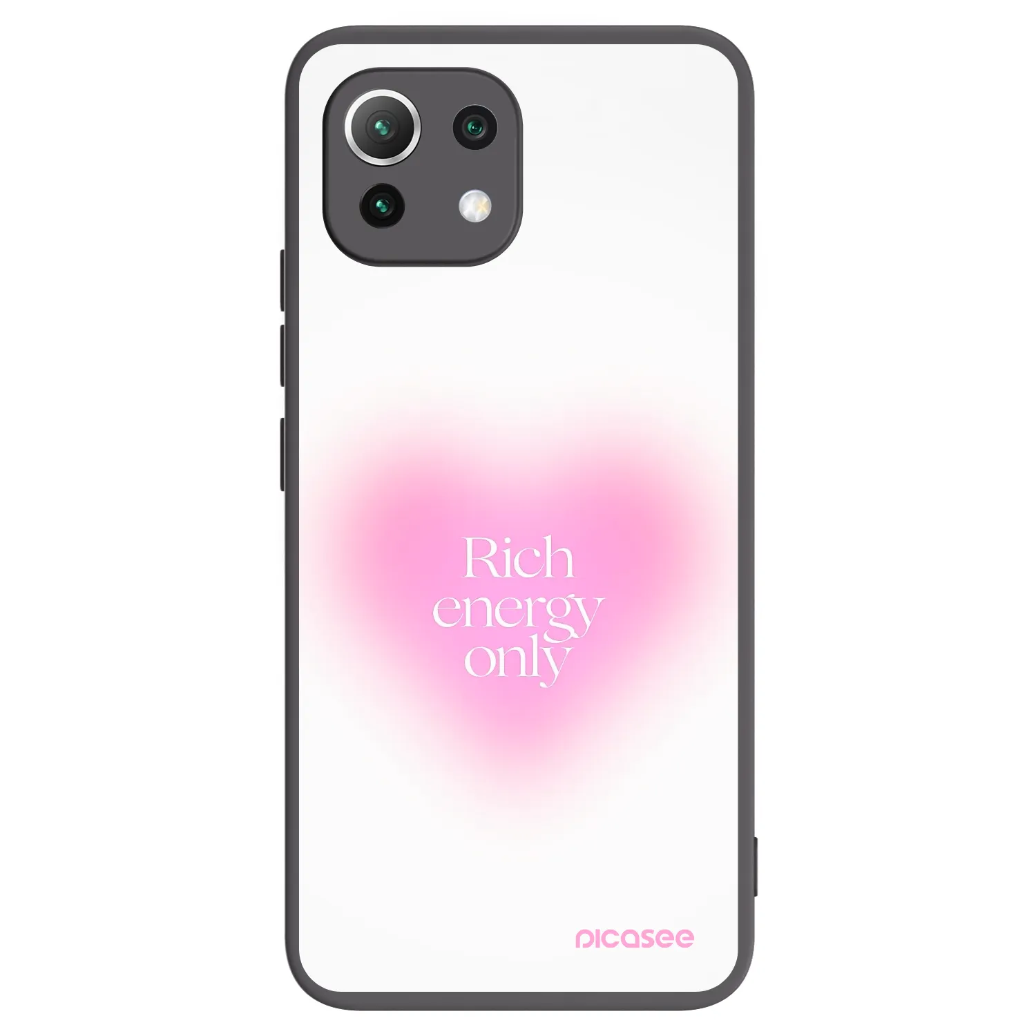 Picasee silikonski črni ovitek za Xiaomi 11 Lite 5G NE - Rich Energy