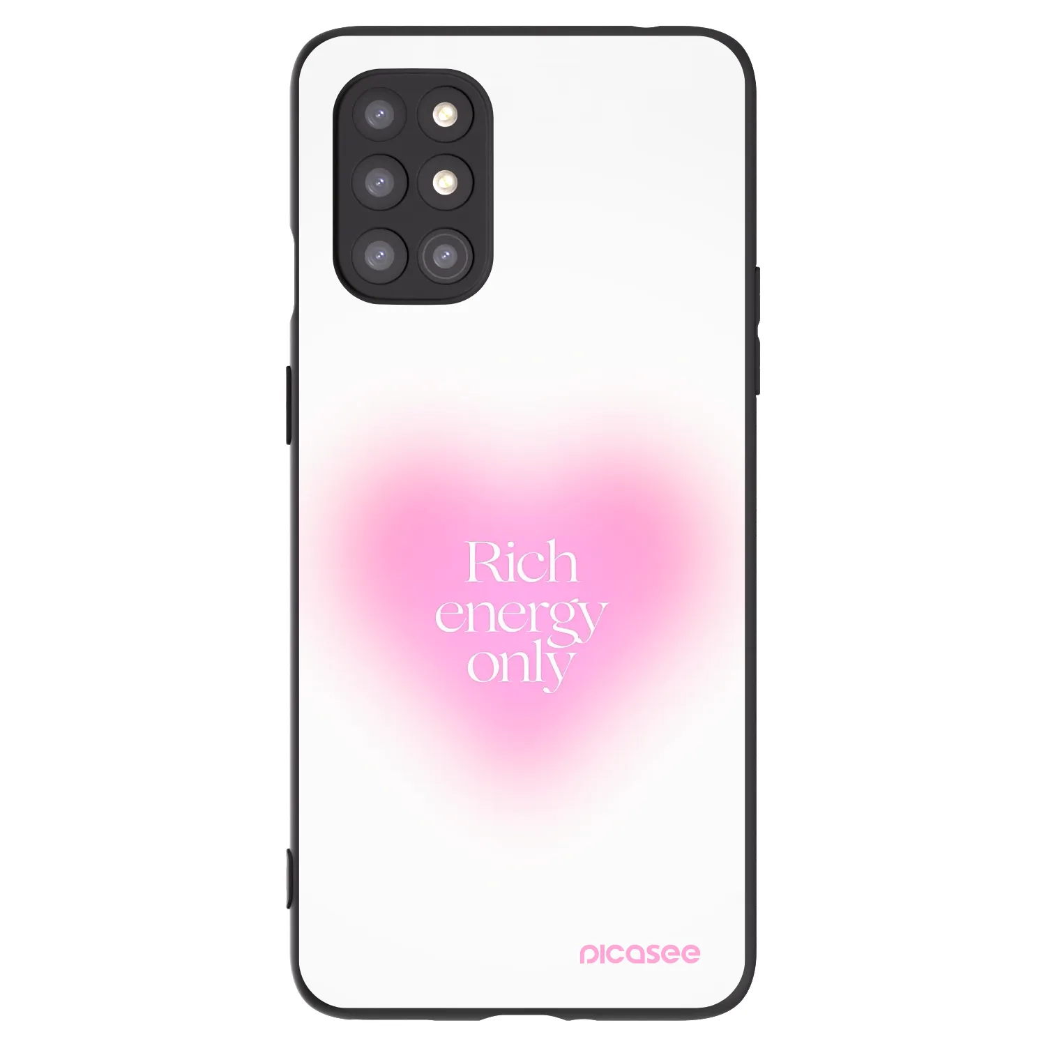 Picasee silikonski črni ovitek za OnePlus 8T - Rich Energy