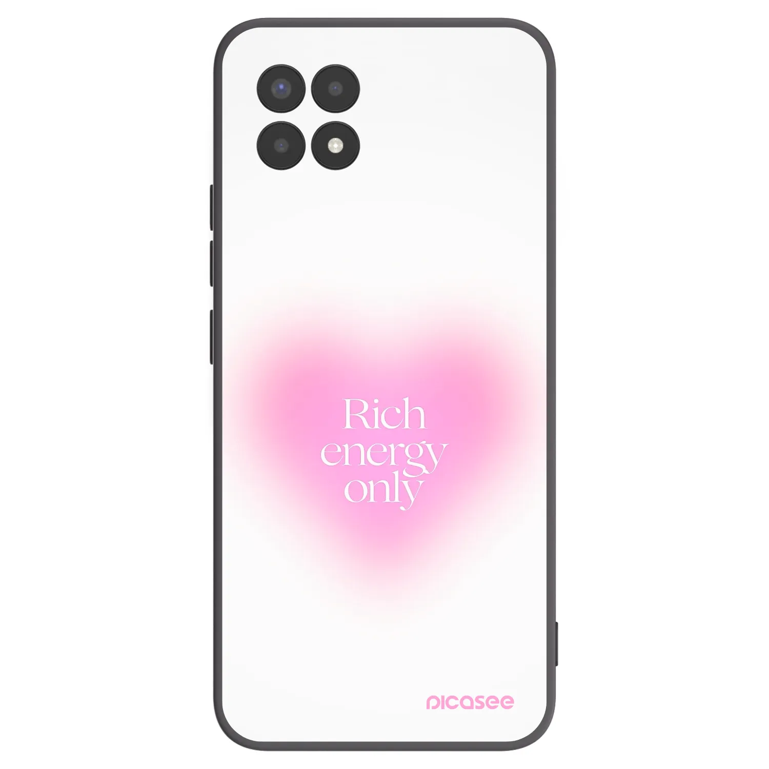 Picasee silikonski črni ovitek za Realme 8i - Rich Energy