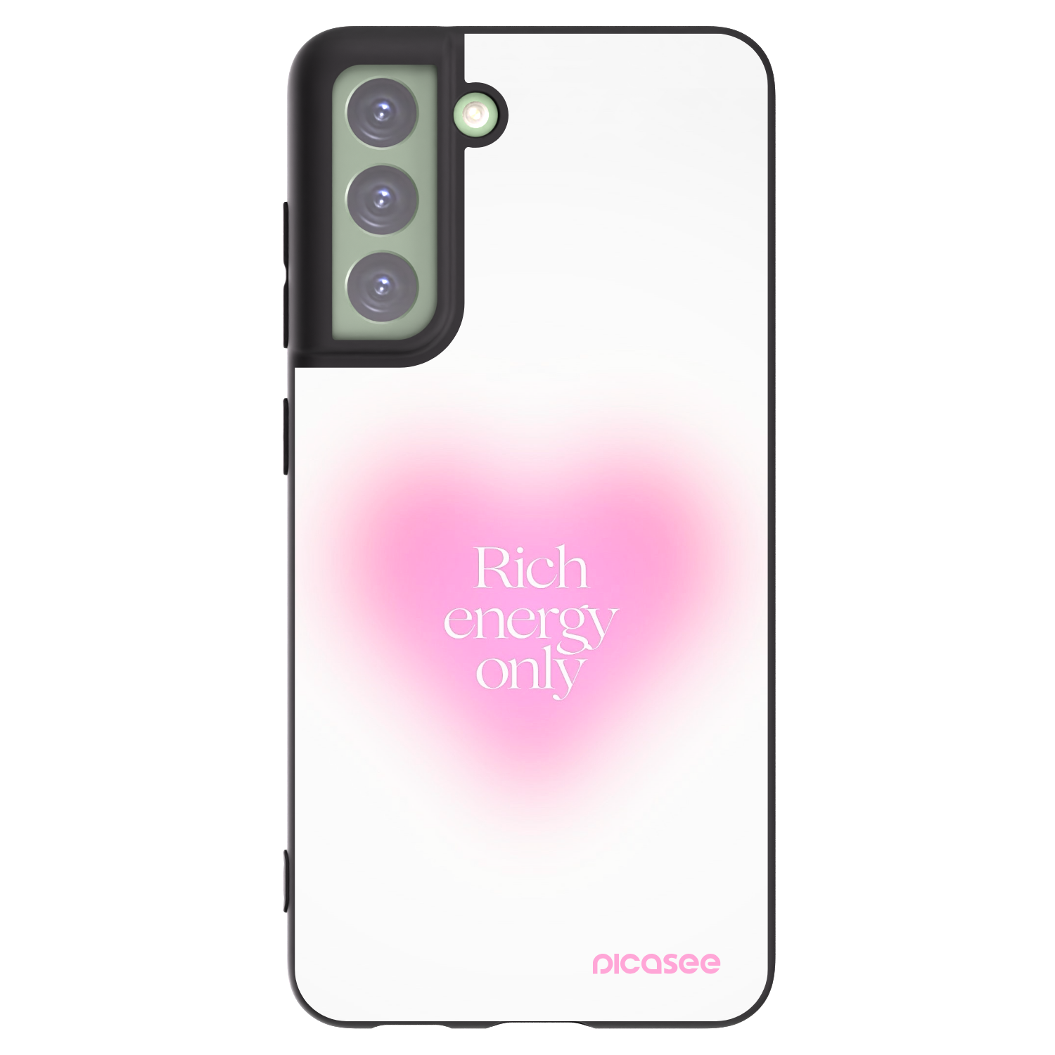 Picasee silikonski črni ovitek za Samsung Galaxy S21 FE 5G - Rich Energy