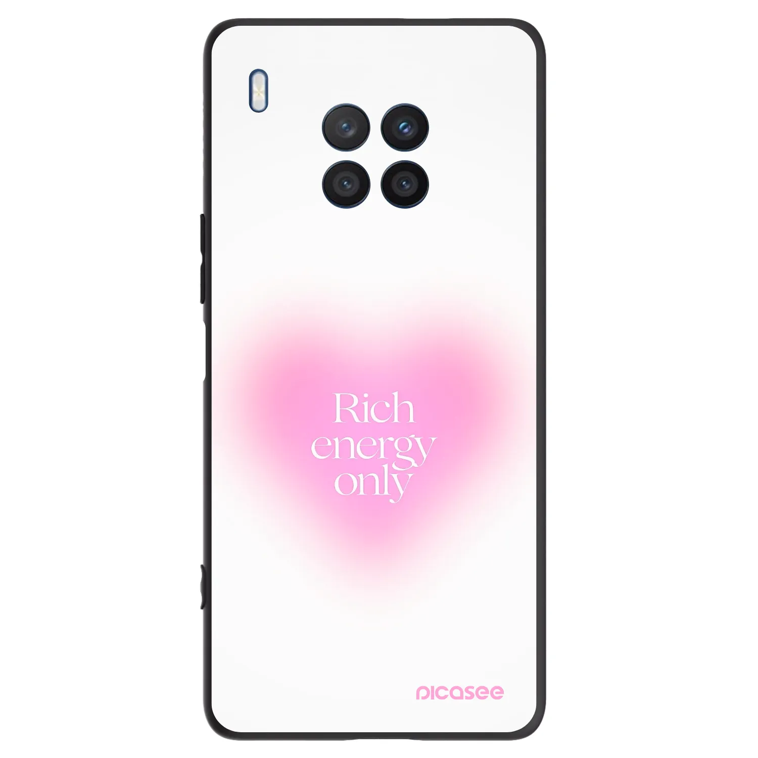 Picasee silikonski črni ovitek za Honor 50 Lite - Rich Energy