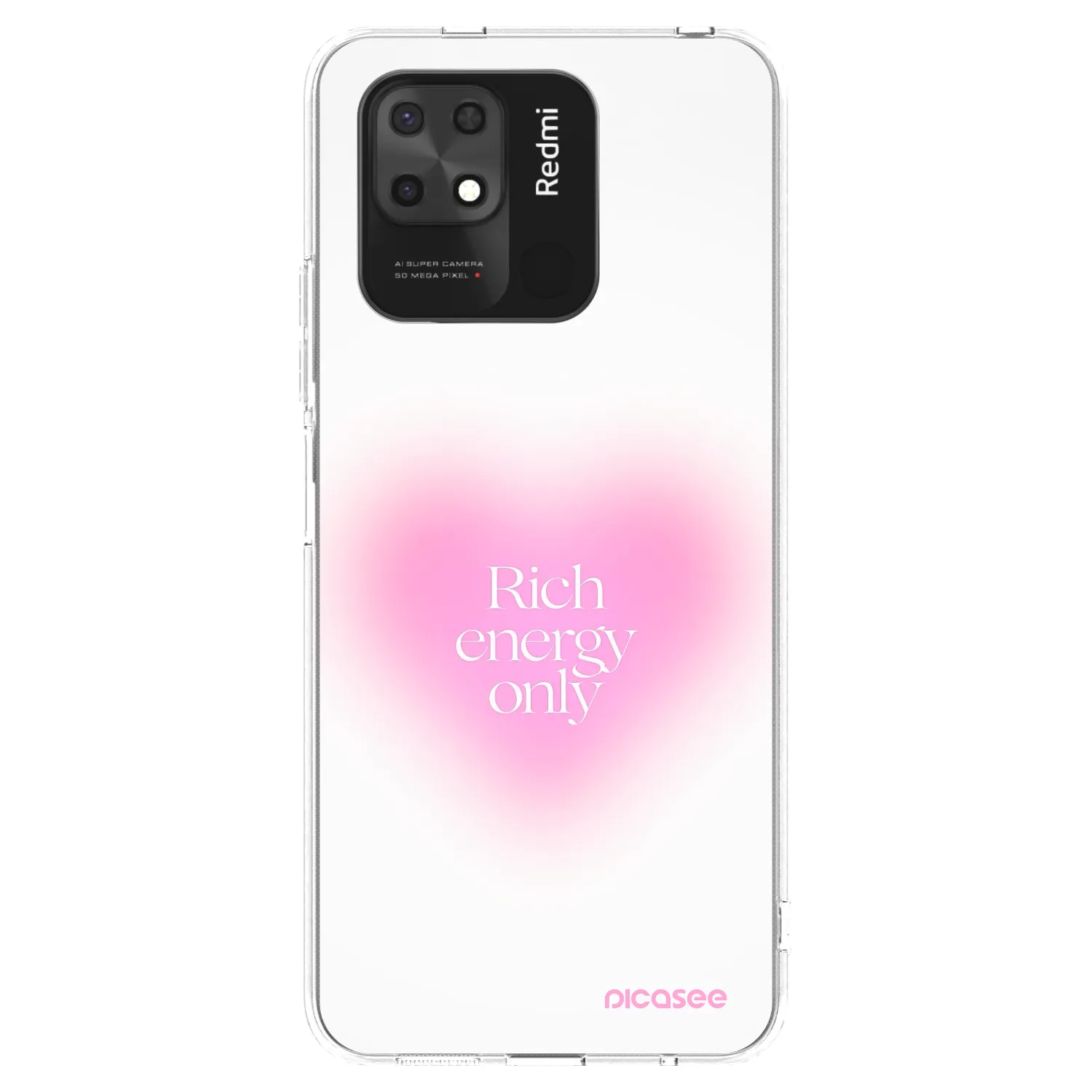 Picasee silikonski prozorni ovitek za Xiaomi Redmi 10C - Rich Energy