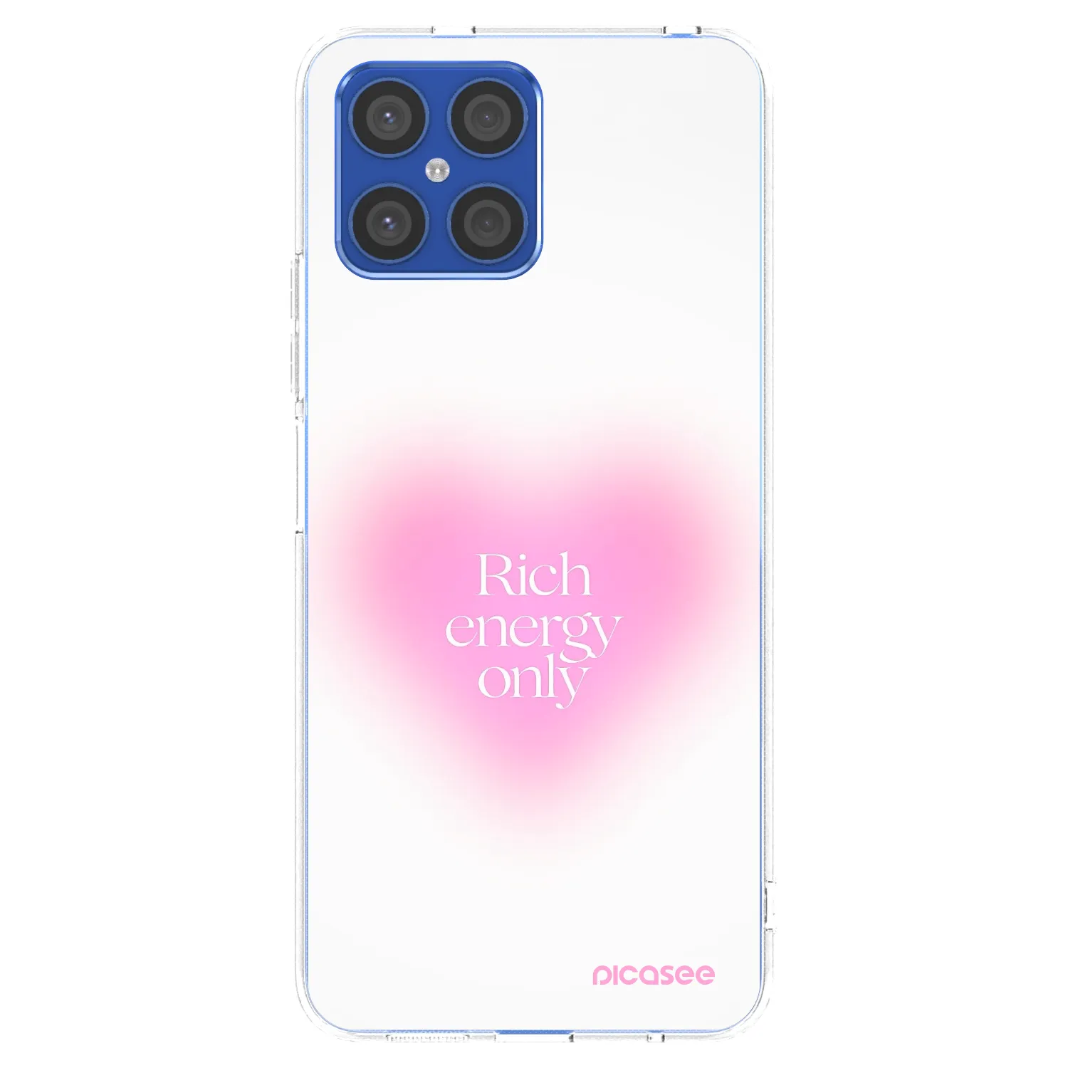 Picasee silikonski prozorni ovitek za Honor X8 4G - Rich Energy