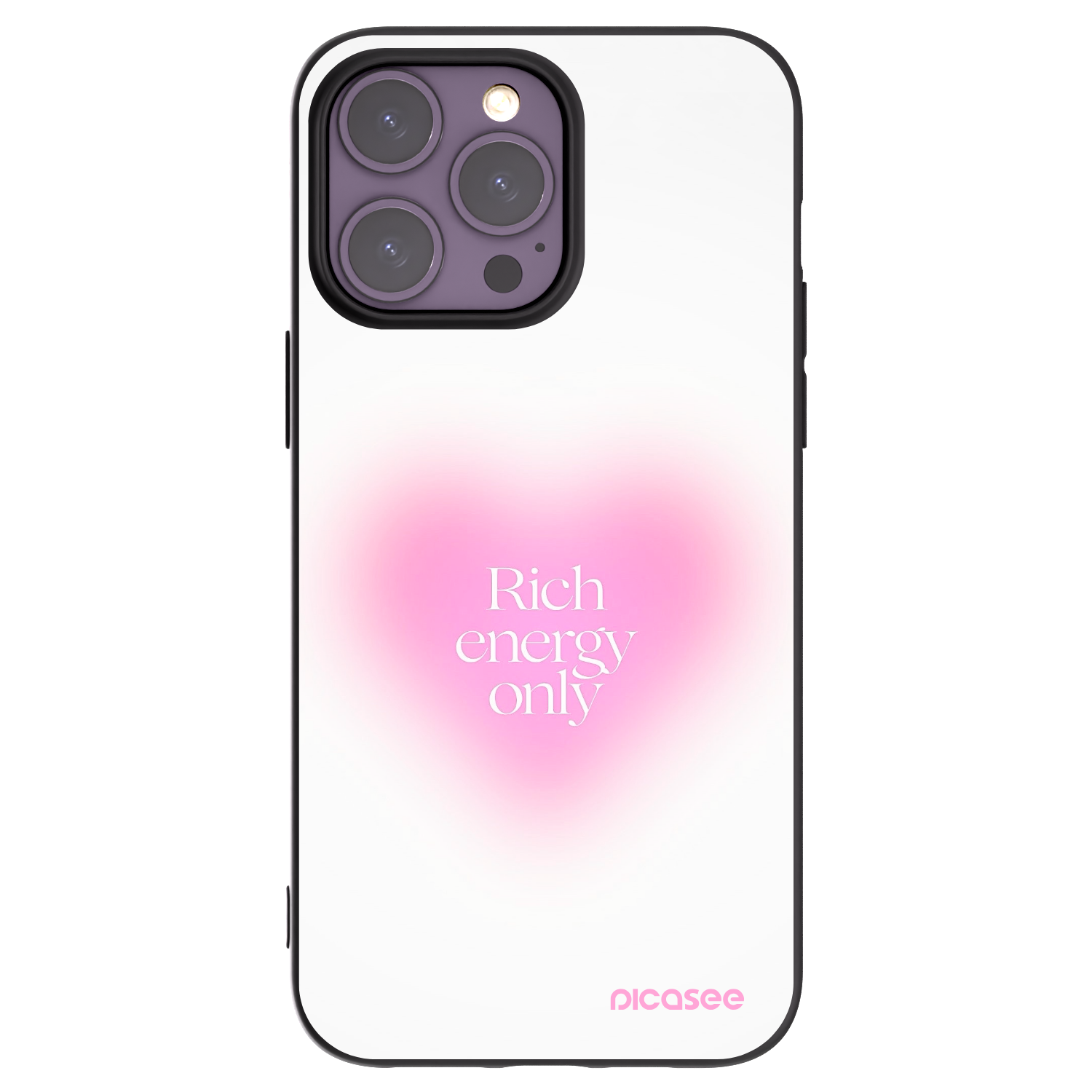 Picasee silikonski črni ovitek za Apple iPhone 14 Pro Max - Rich Energy