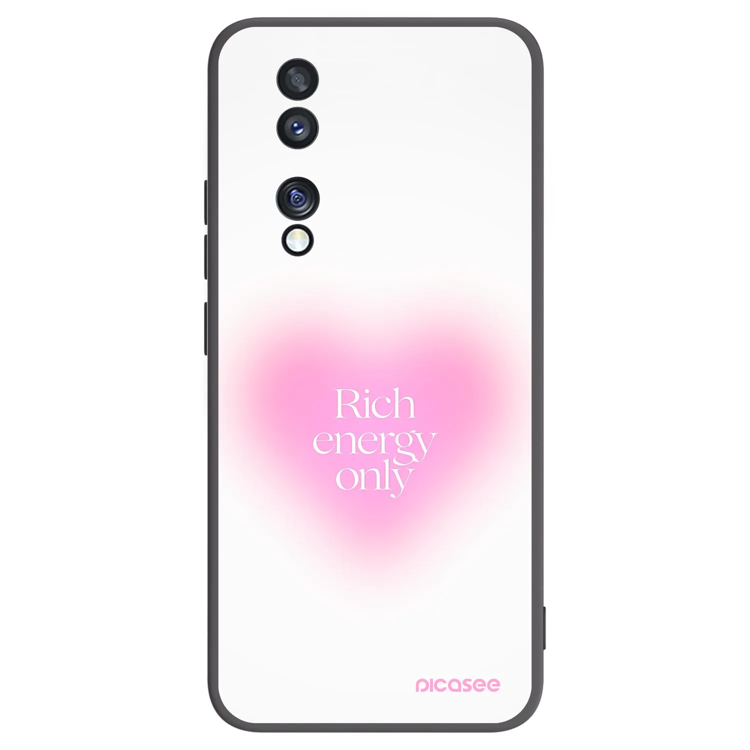Picasee silikonski črni ovitek za Honor 70 - Rich Energy