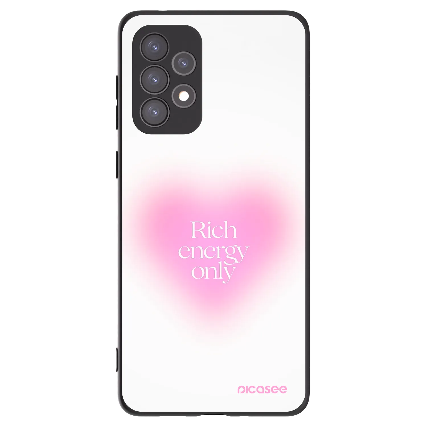 Picasee silikonski črni ovitek za Samsung Galaxy A73 5G - Rich Energy