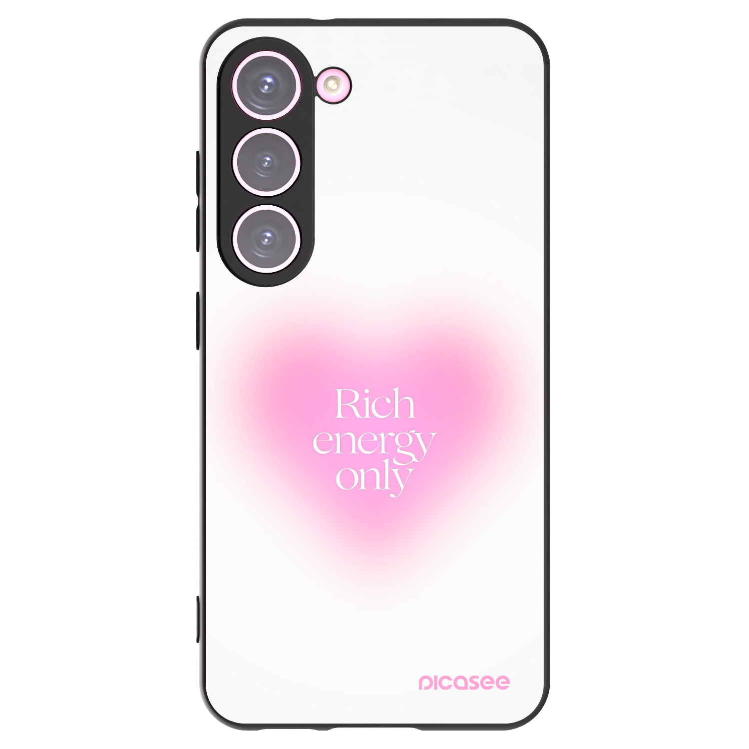 Picasee silikonski črni ovitek za Samsung Galaxy S23 5G - Rich Energy