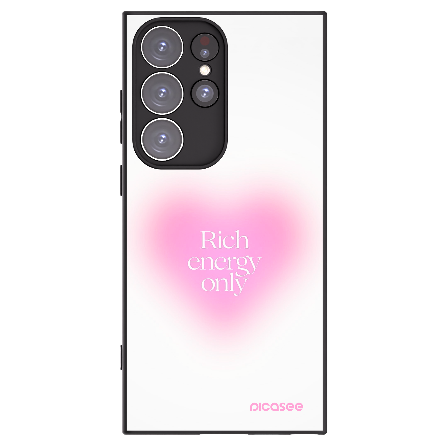 Picasee silikonski črni ovitek za Samsung Galaxy S23 Ultra 5G - Rich Energy