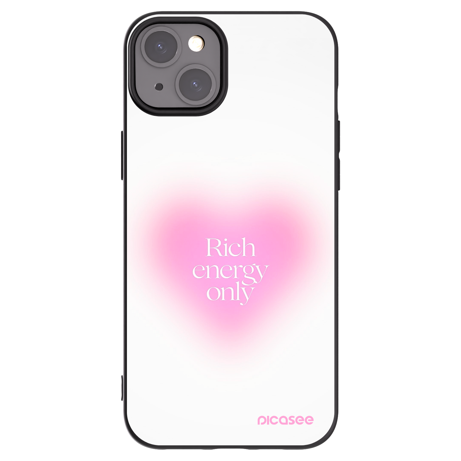 Picasee silikonski črni ovitek za Apple iPhone 15 Plus - Rich Energy