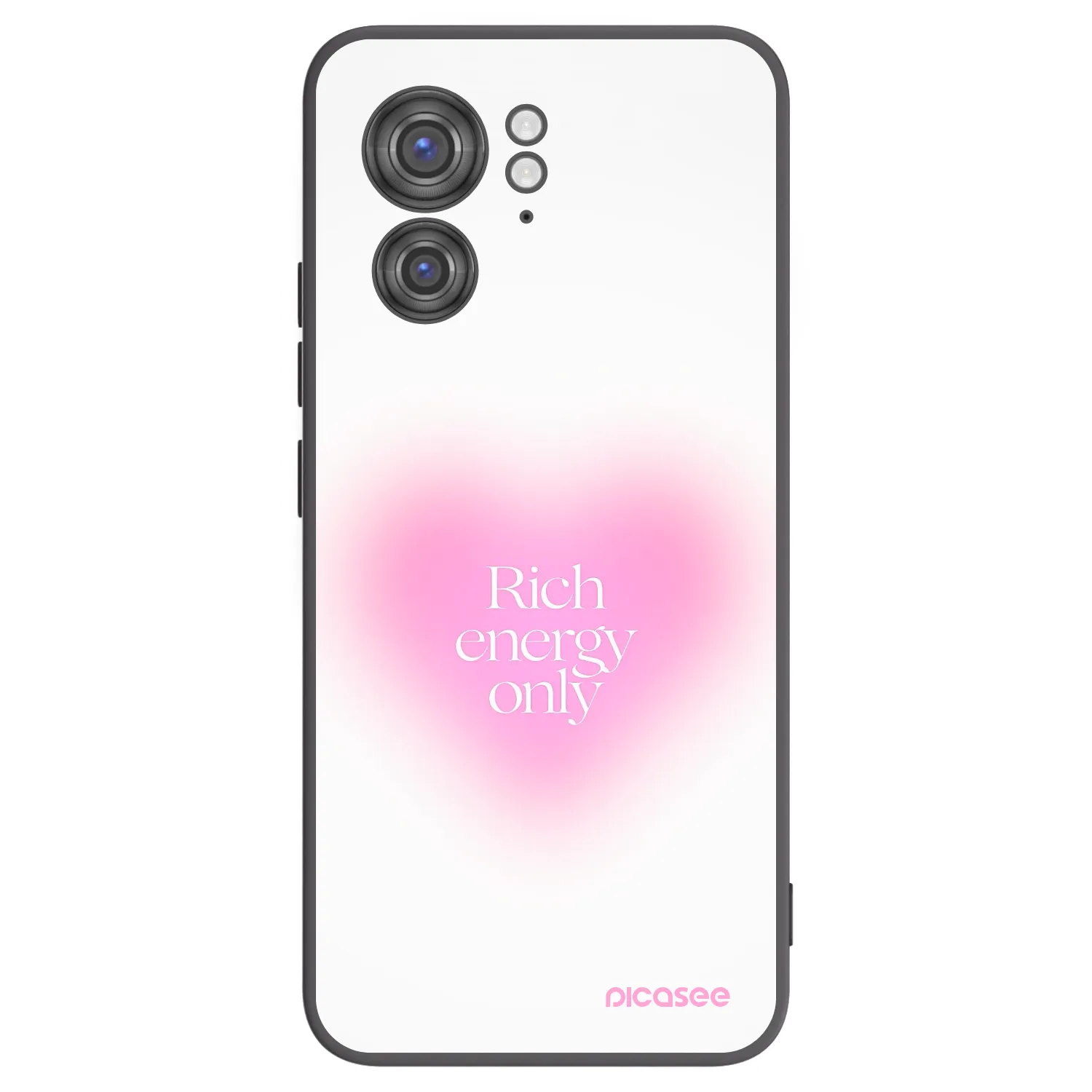 Picasee silikonski črni ovitek za Motorola Edge 40 - Rich Energy