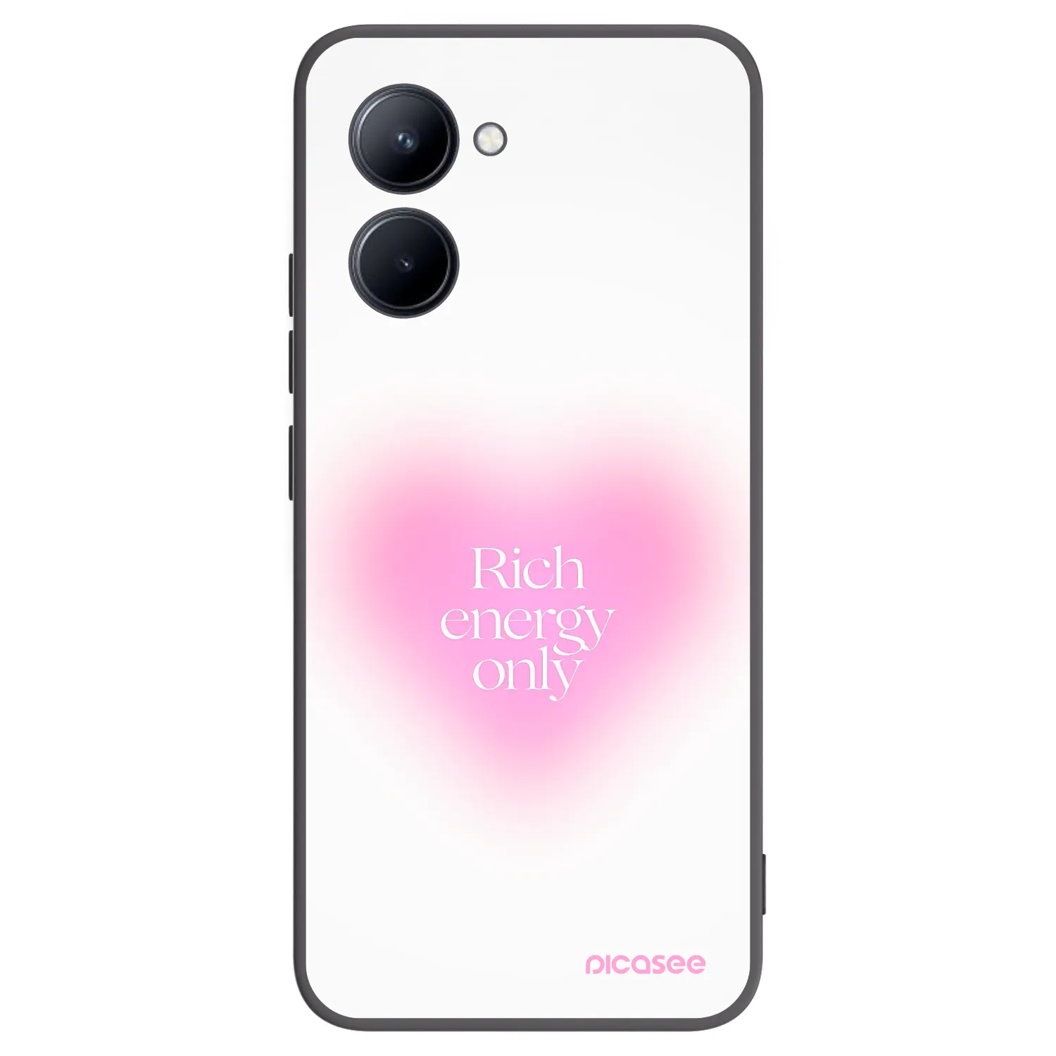 Picasee silikonski črni ovitek za Realme C33 (2023) - Rich Energy