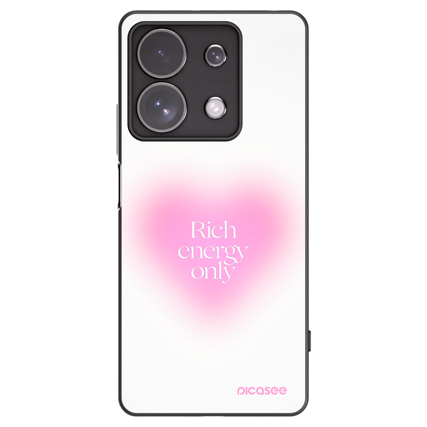 Picasee silikonski črni ovitek za Xiaomi Redmi Note 13 Pro 4G - Rich Energy