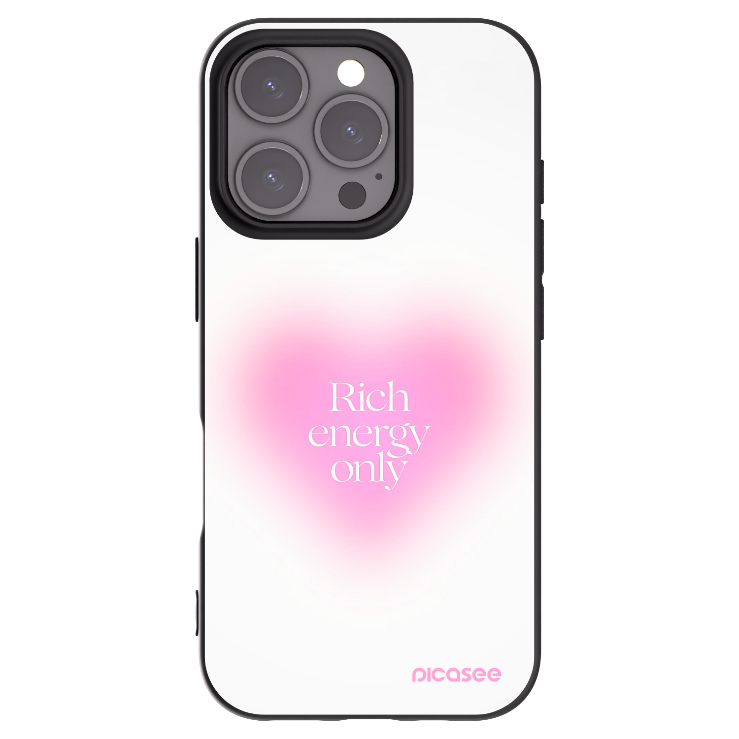 Picasee silikonski črni ovitek za Apple iPhone 16 Pro - Rich Energy