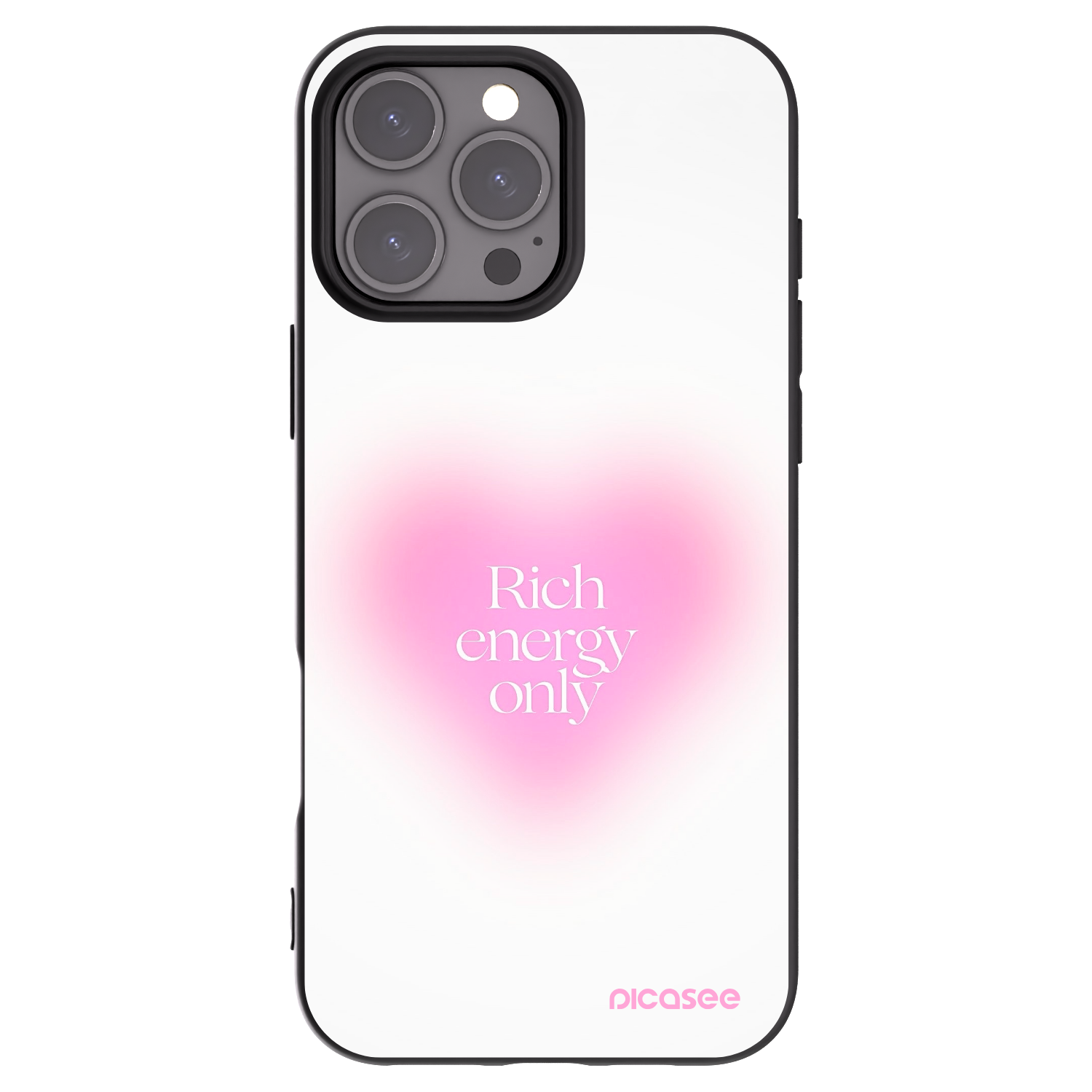 Picasee silikonski črni ovitek za Apple iPhone 16 Pro Max - Rich Energy