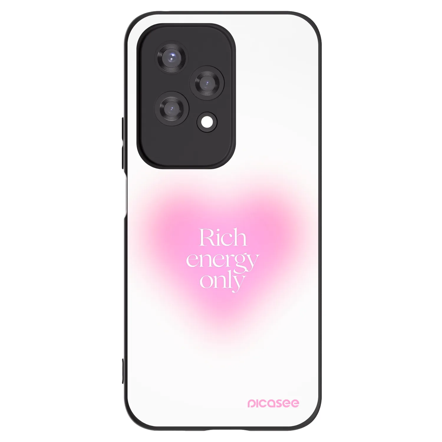 Picasee silikonski črni ovitek za Honor 200 Lite - Rich Energy