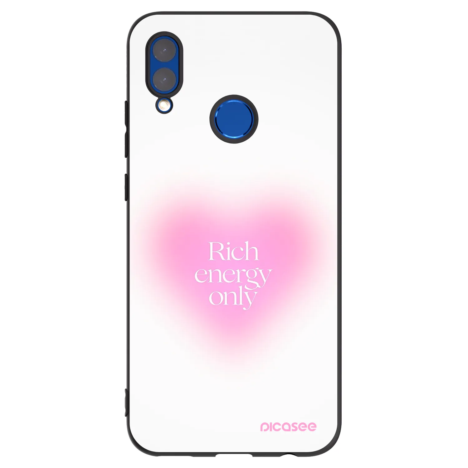 Picasee silikonski črni ovitek za Honor 10 Lite - Rich Energy