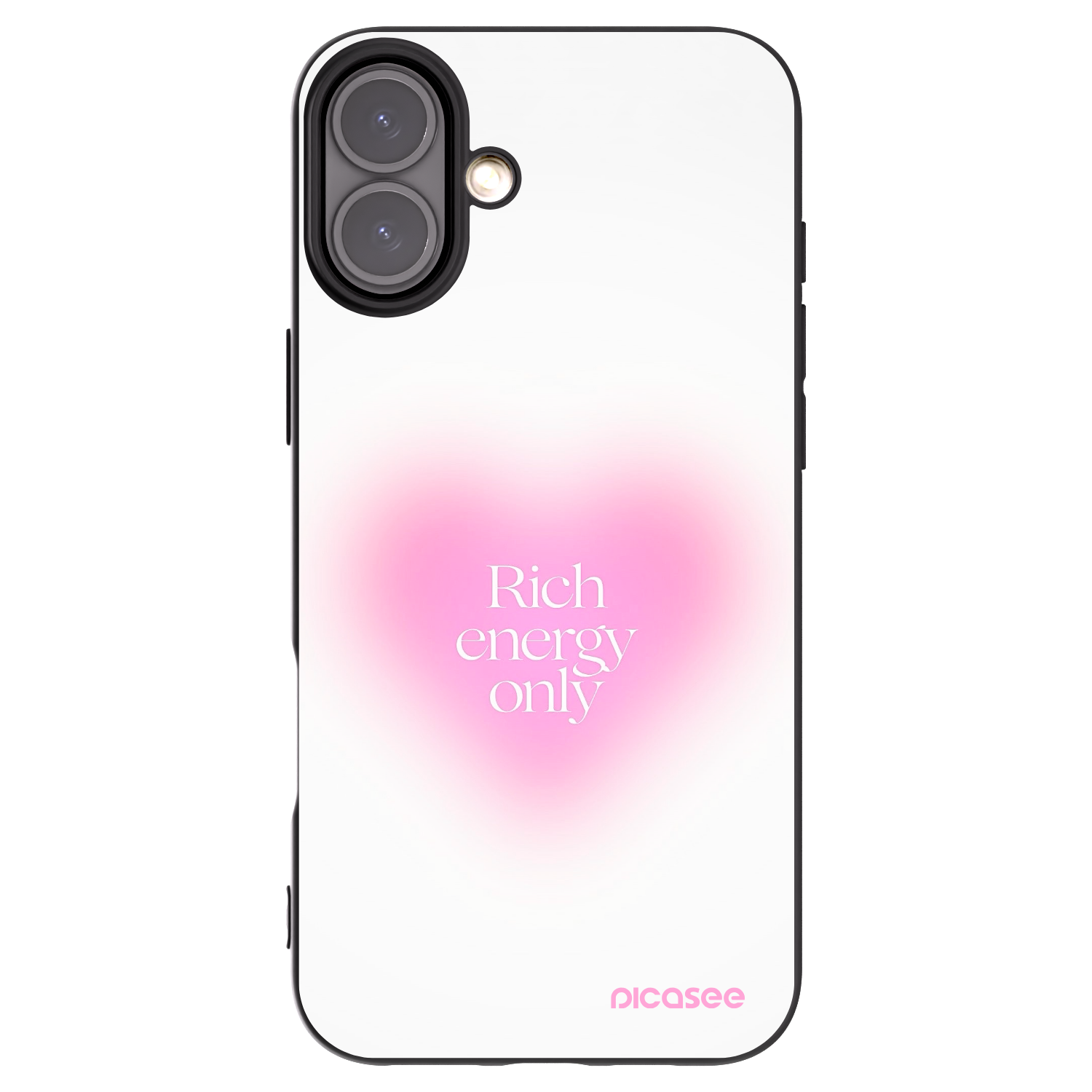 Picasee silikonski črni ovitek za Apple iPhone 16 Plus - Rich Energy