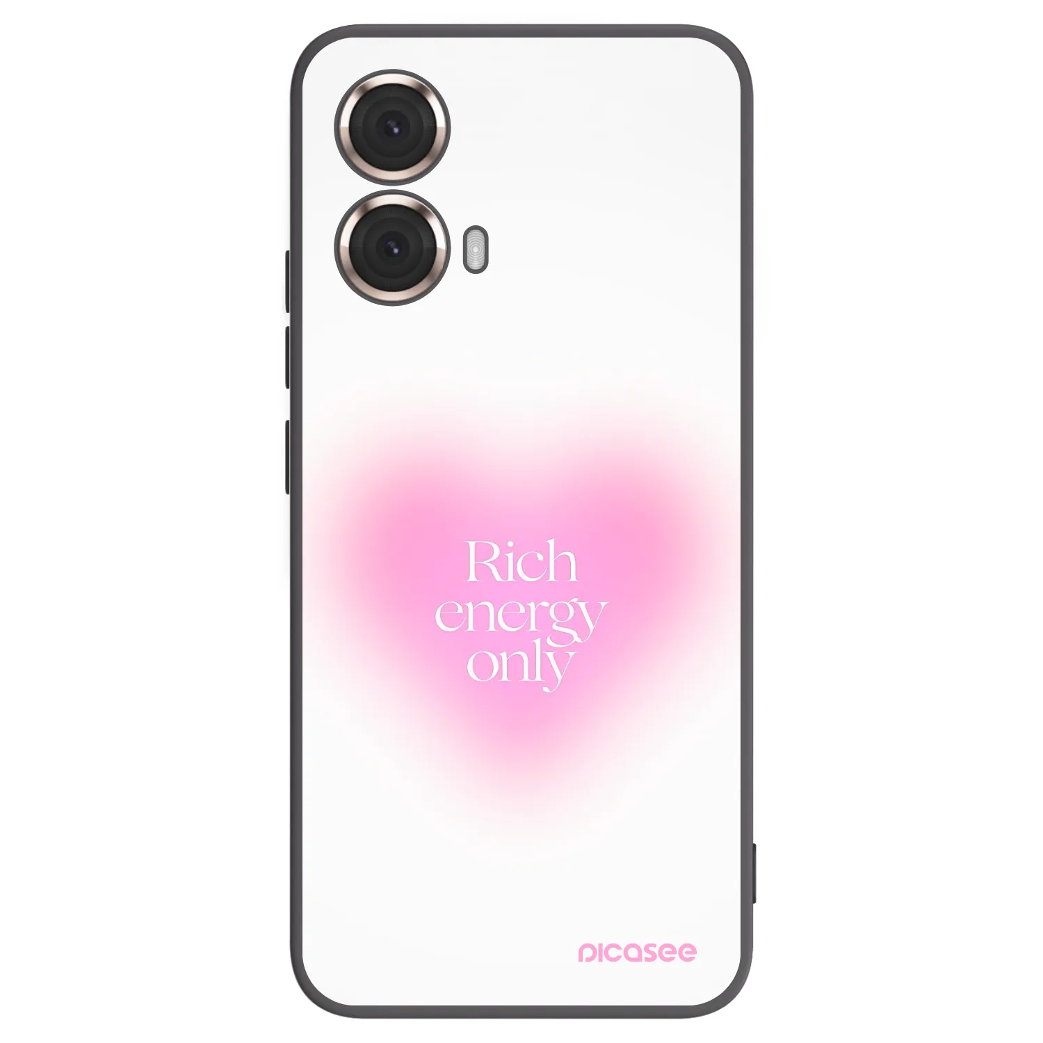 Picasee silikonski črni ovitek za Motorola Moto G85 - Rich Energy