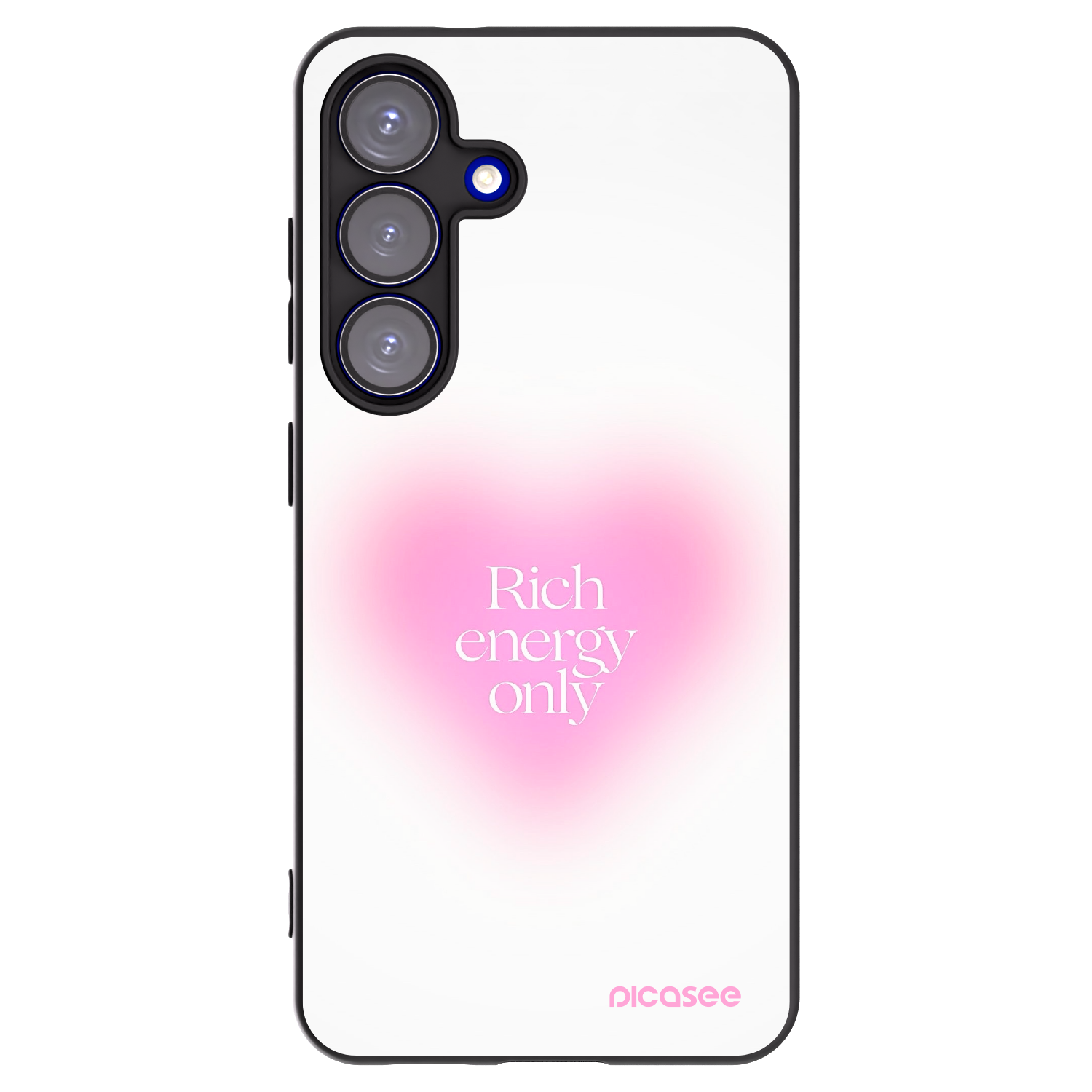 Picasee silikonski črni ovitek za Samsung Galaxy S25 5G - Rich Energy