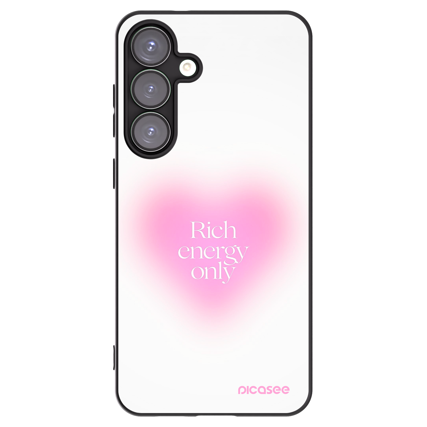 Picasee silikonski črni ovitek za Samsung Galaxy S25+ 5G - Rich Energy