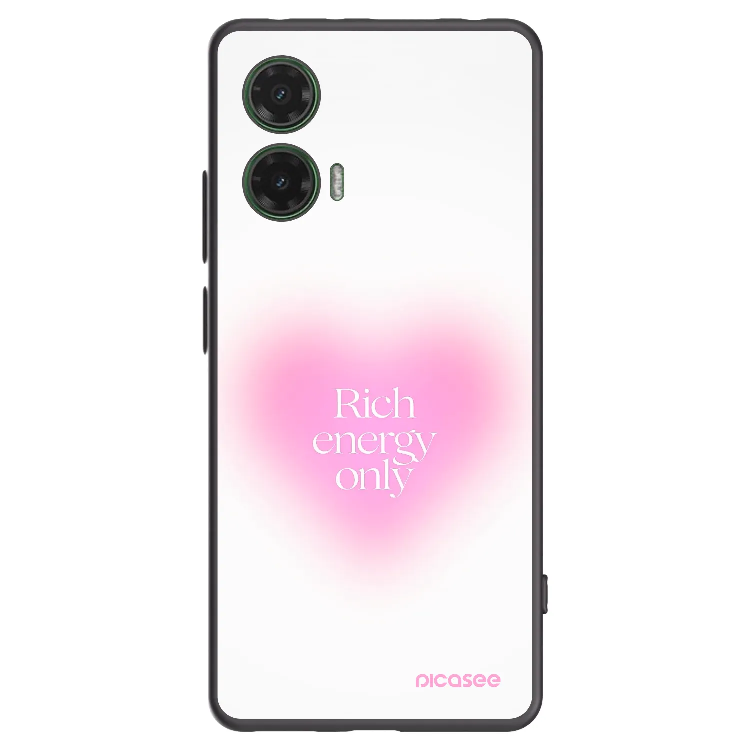 Picasee silikonski črni ovitek za Motorola Moto G35 5G - Rich Energy