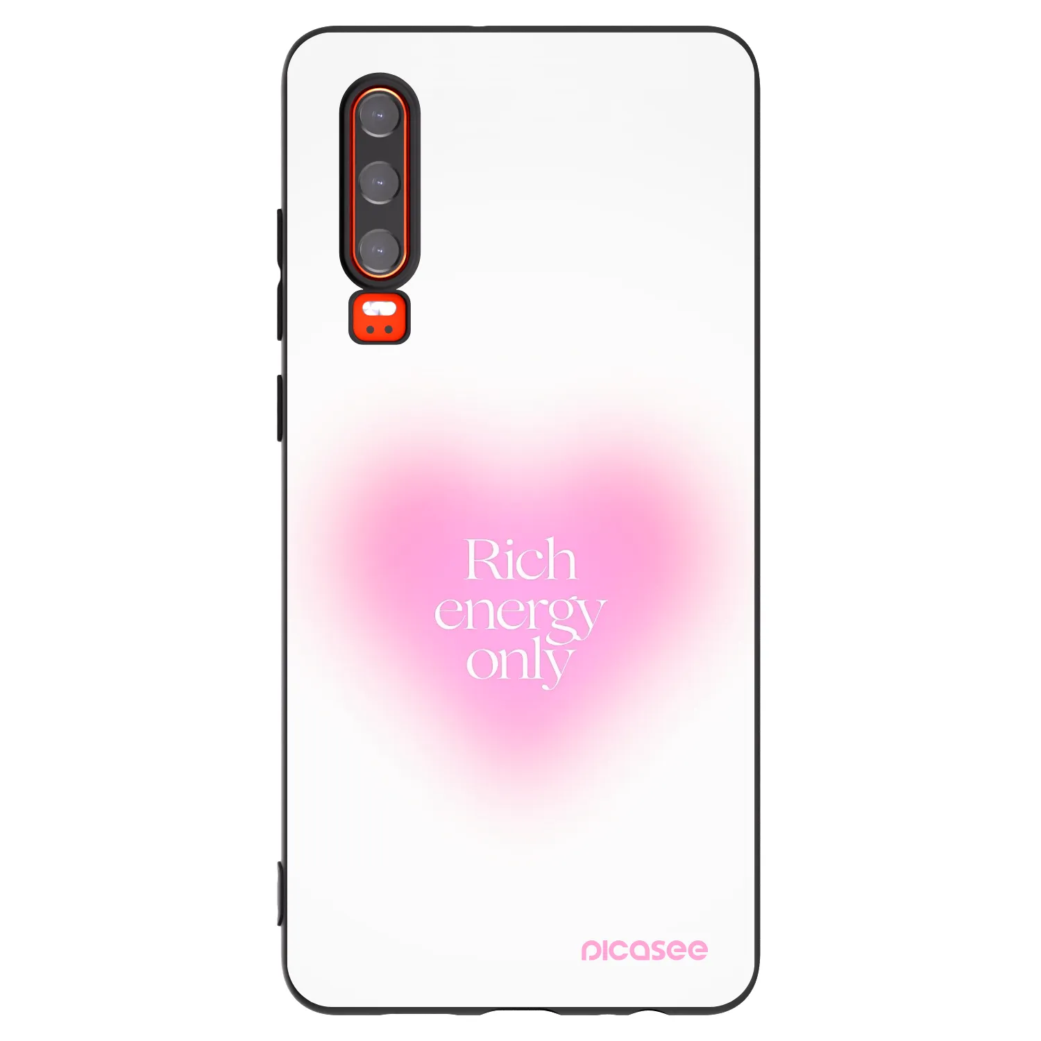 Picasee silikonski črni ovitek za Huawei P30 - Rich Energy