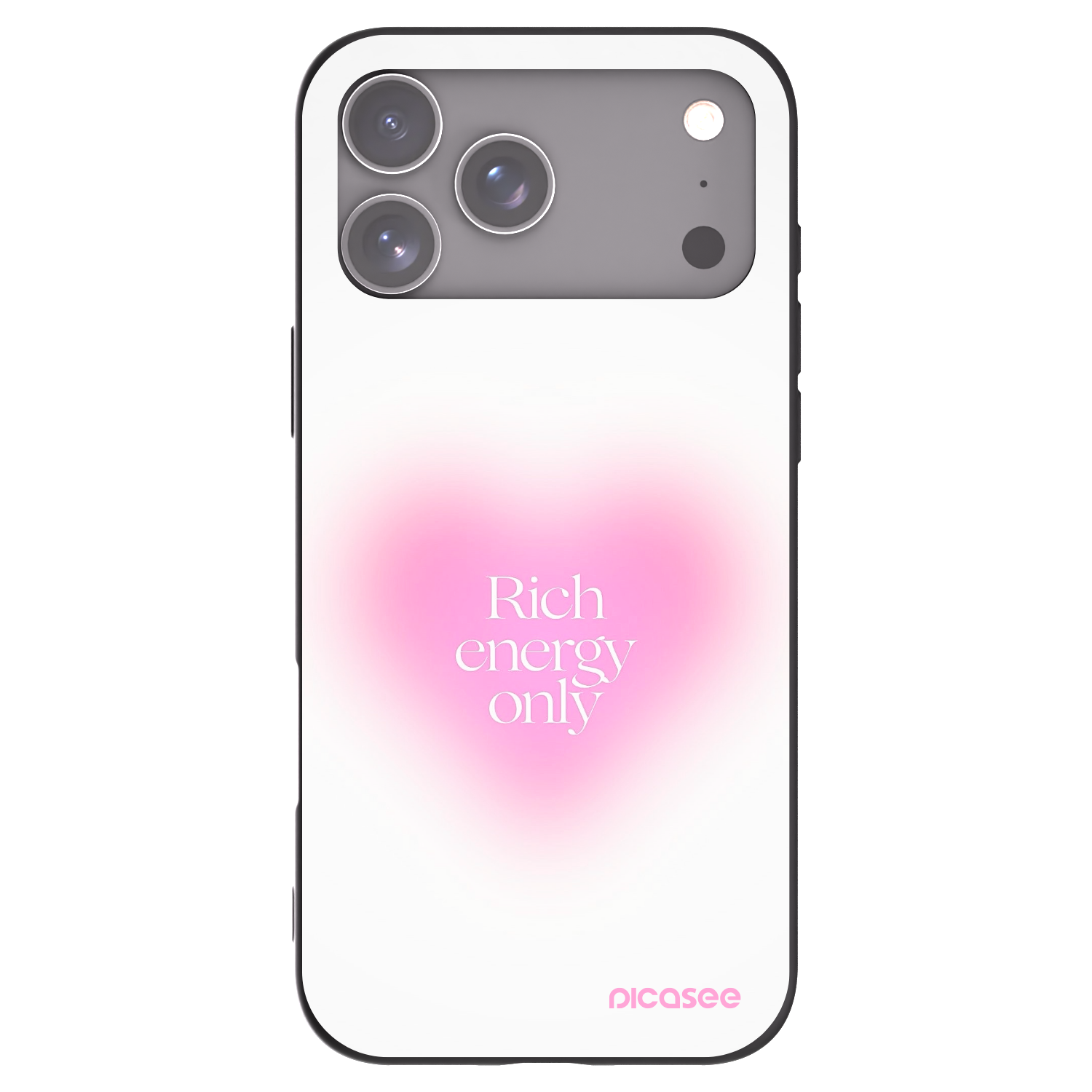 Picasee silikonski črni ovitek za Apple iPhone 17 Pro Max - Rich Energy