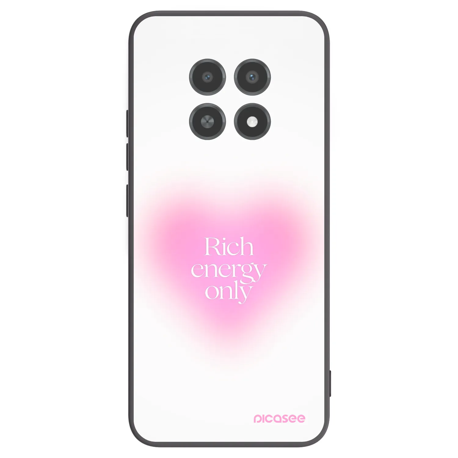 Picasee silikonski črni ovitek za Realme 12X - Rich Energy