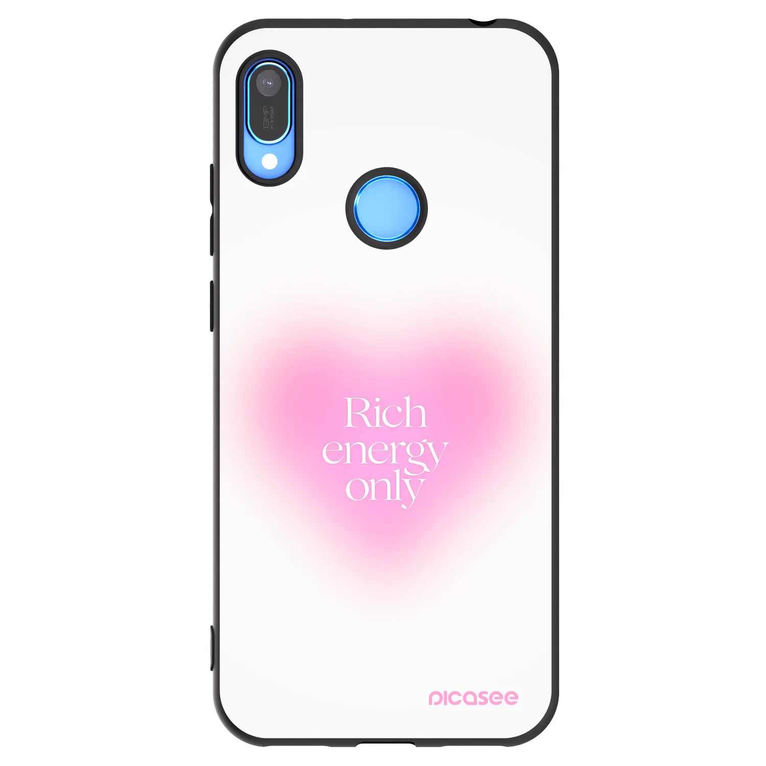 Picasee silikonski črni ovitek za Huawei Y6 2019 - Rich Energy