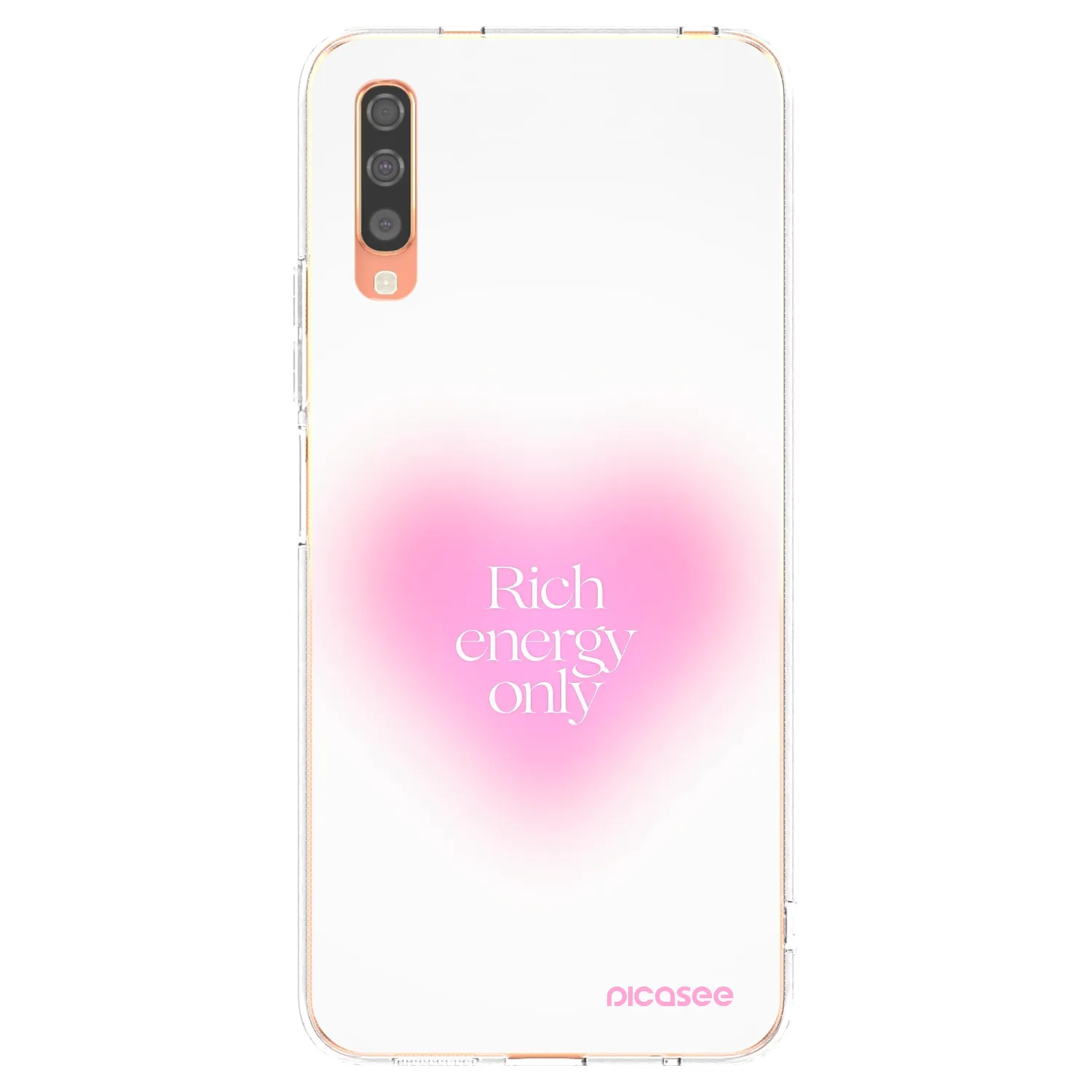 Picasee silikonski prozorni ovitek za Samsung Galaxy A70 A705F - Rich Energy