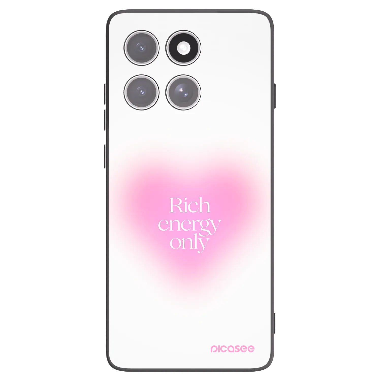 Picasee silikonski črni ovitek za Motorola Edge 60 Fusion - Rich Energy