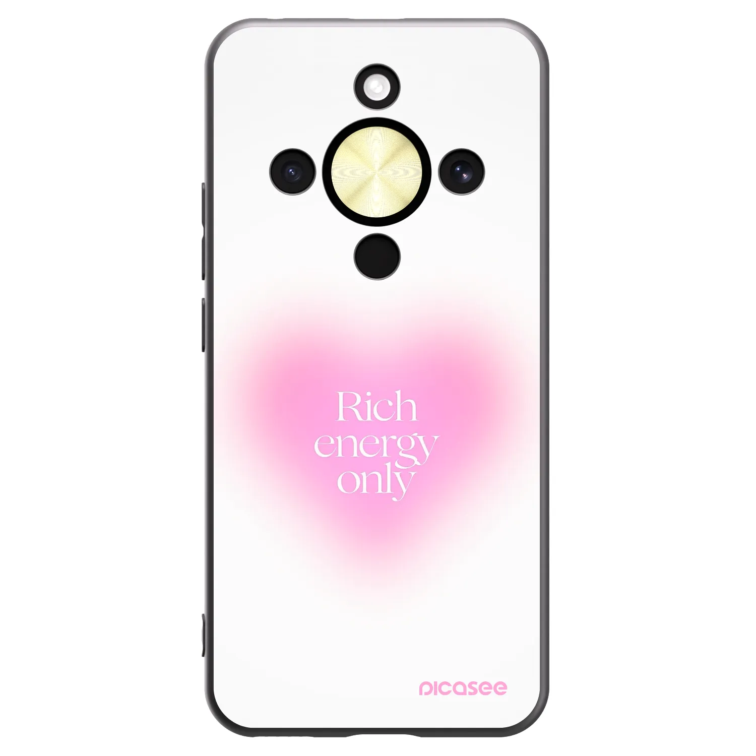 Picasee silikonski črni ovitek za Honor Magic8 Lite 5G - Rich Energy