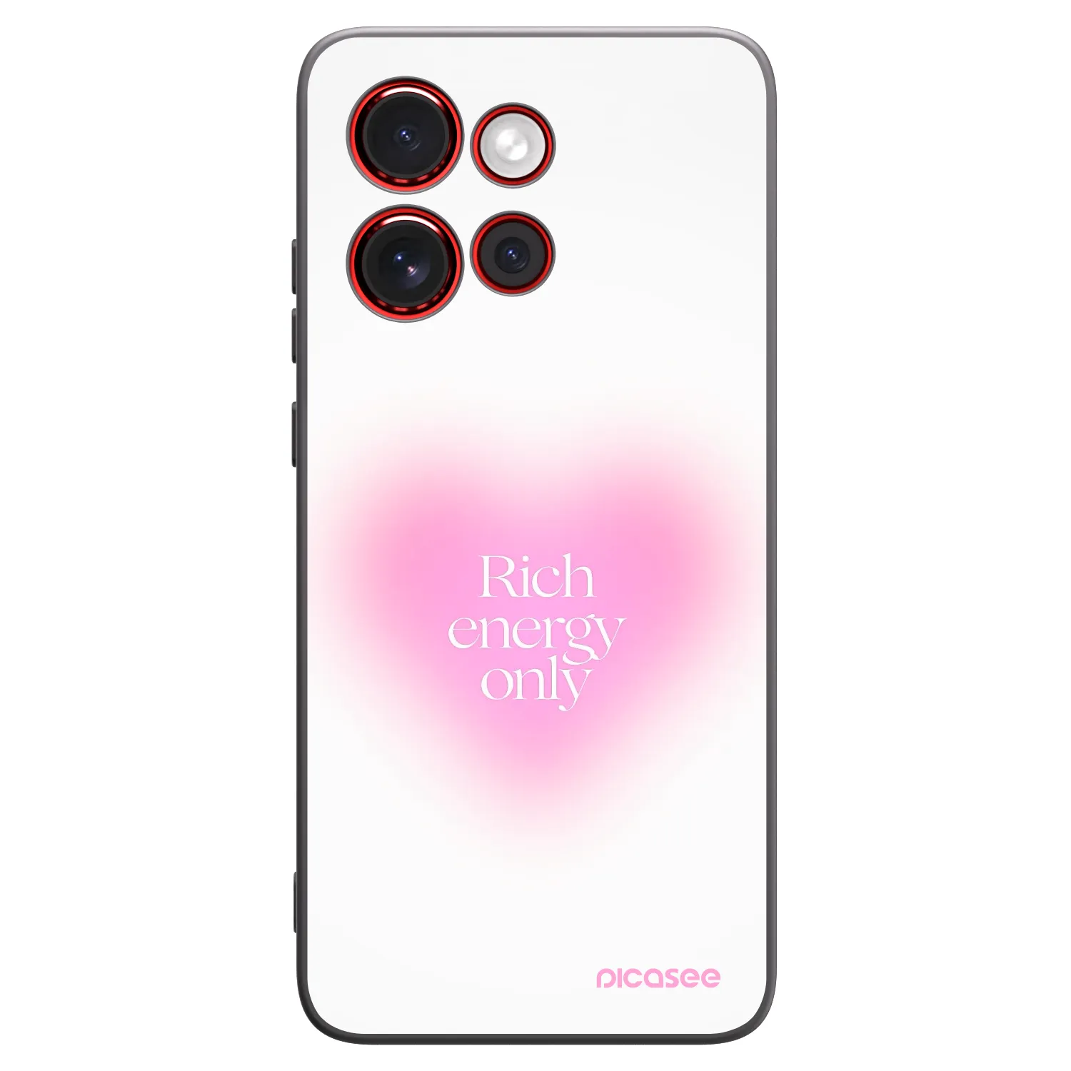 Picasee silikonski črni ovitek za Motorola Edge 60 Neo 5G - Rich Energy