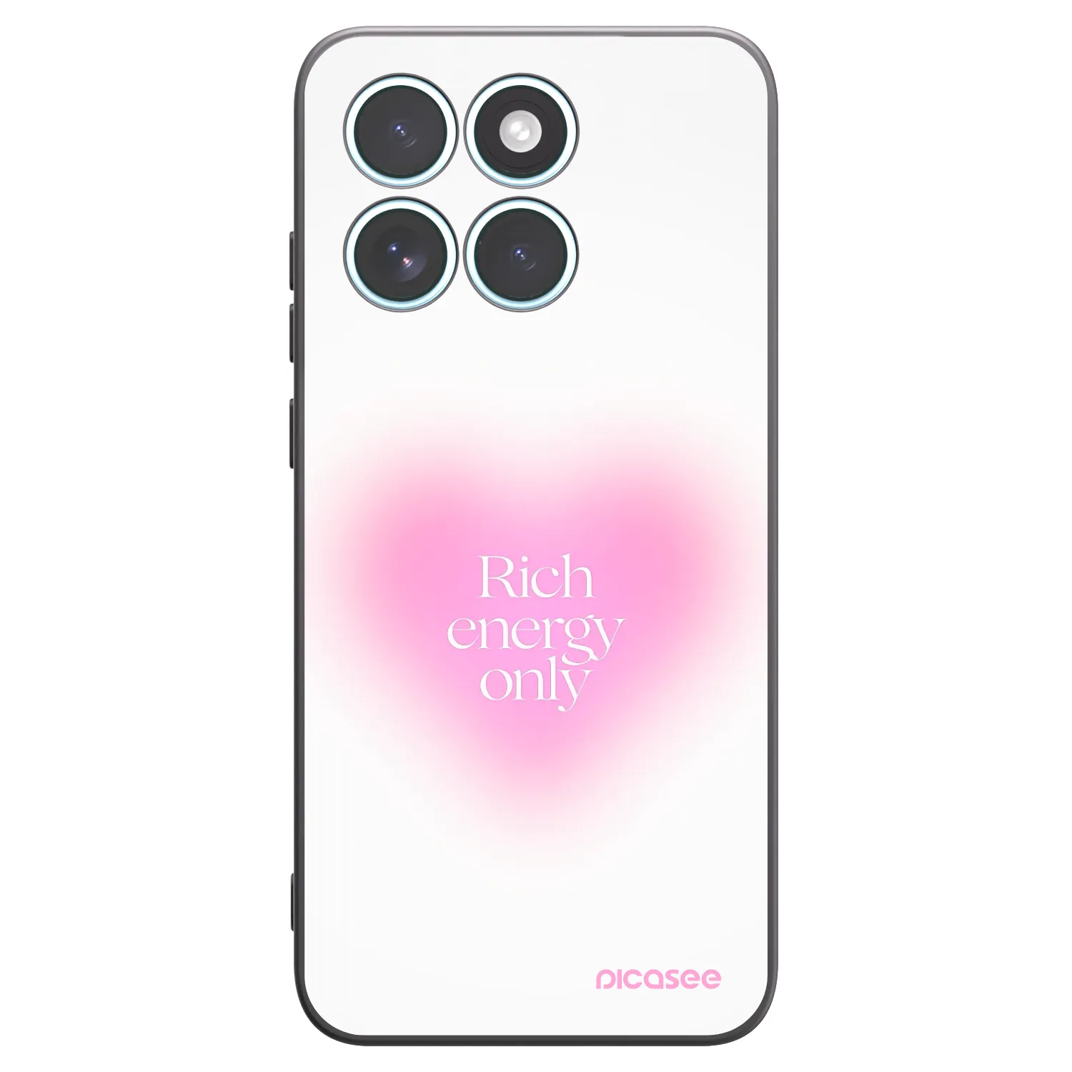 Picasee silikonski črni ovitek za Motorola Edge 70 Fusion - Rich Energy